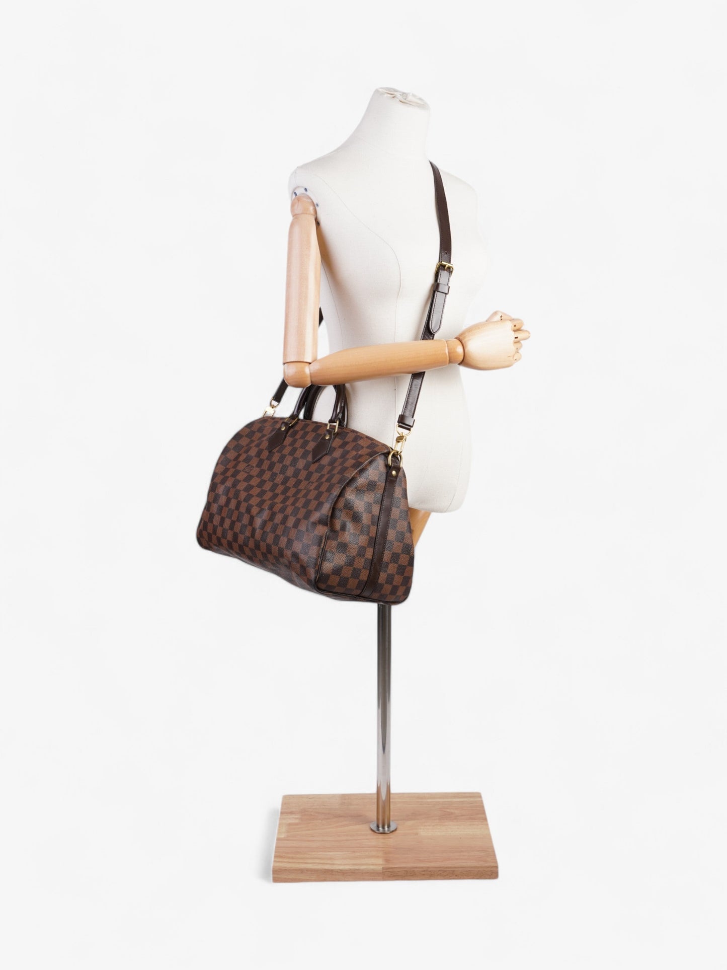 Louis Vuitton Speedy Bandouli猫re Damier Ebene Coated Canvas 35