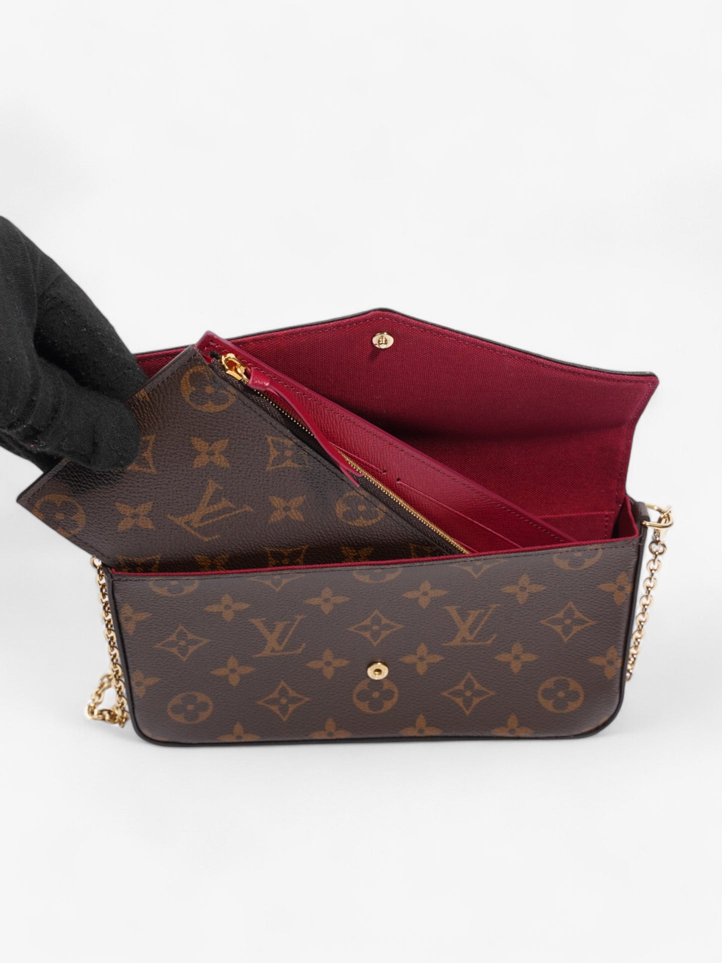 Louis Vuitton Pochette Felicie Monogram Coated Canvas