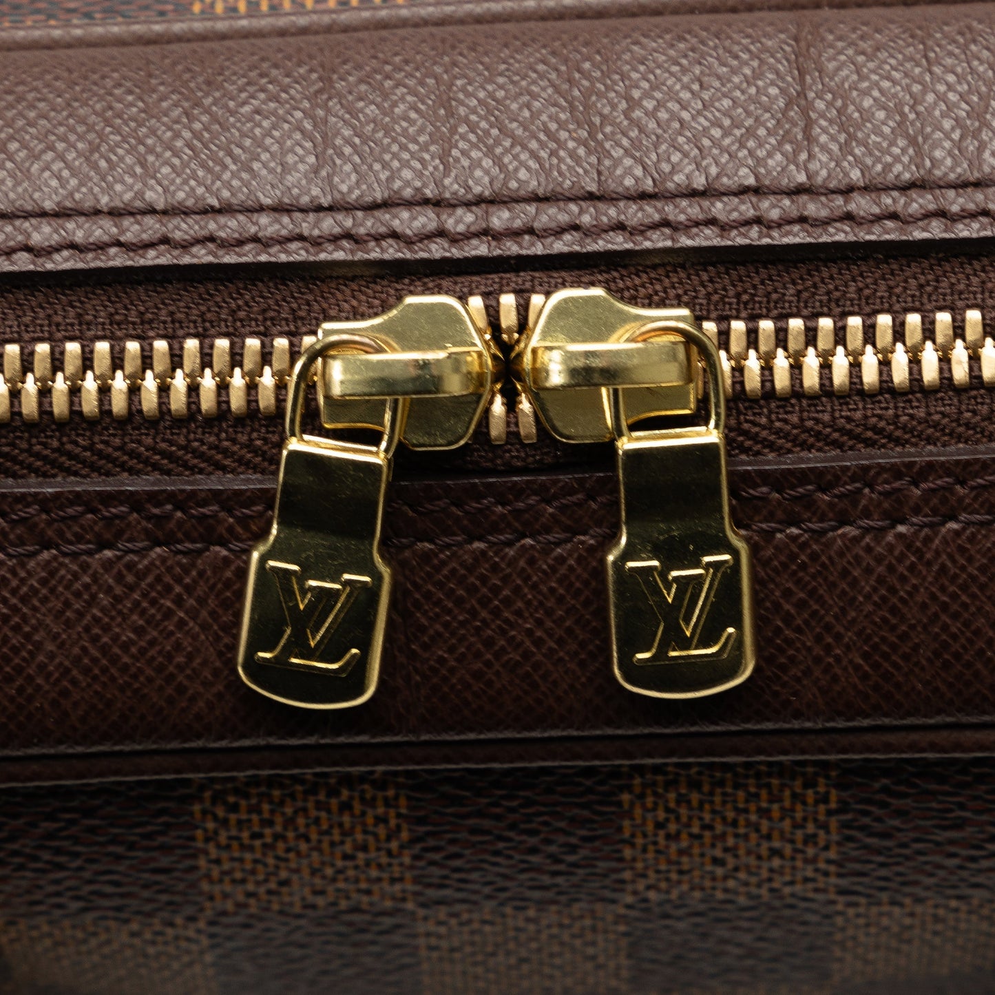 Brown Louis Vuitton Damier Ebene Brera Handbag