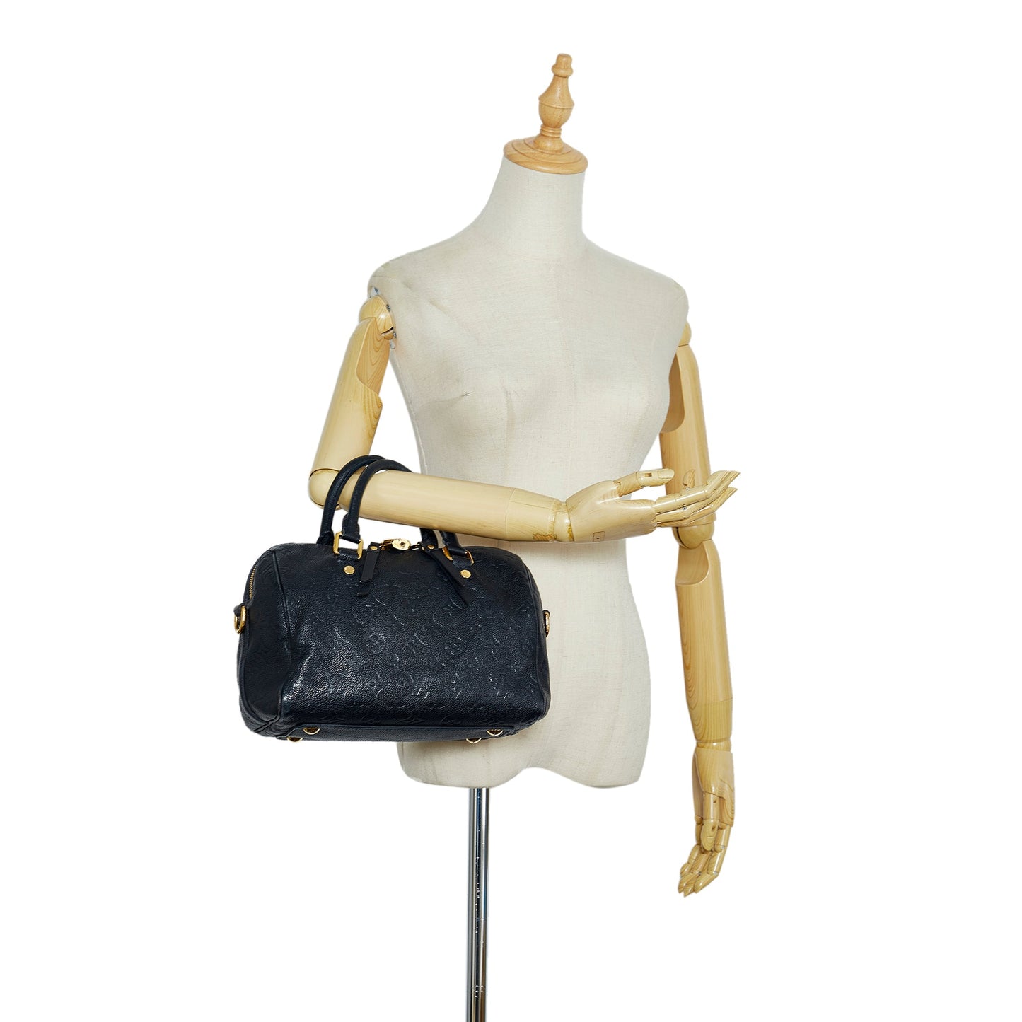 Louis Vuitton Speedy 25 BandouliÃƒÆ’Ã‚Â¨re Black Monogram Empreinte