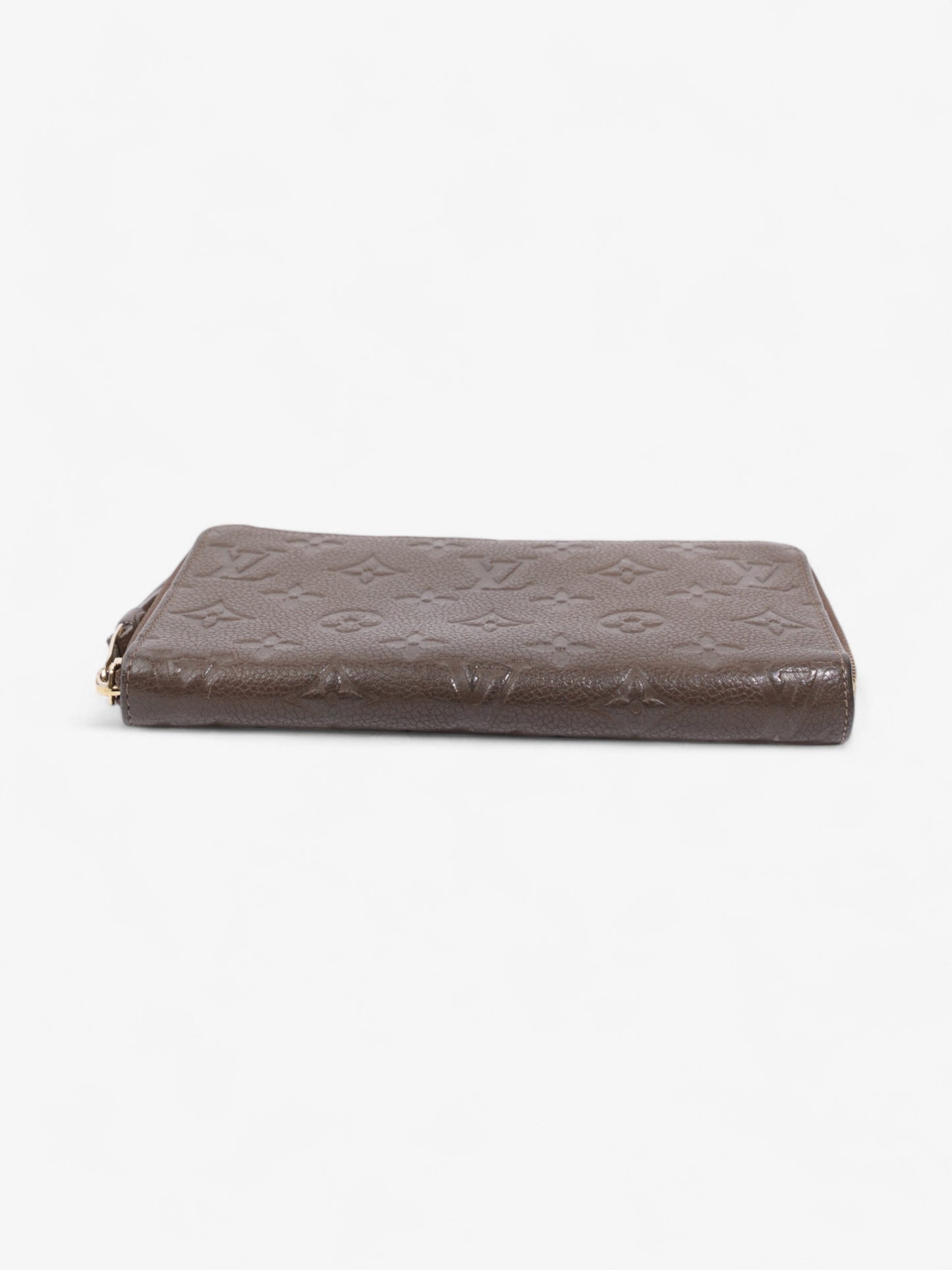 Louis Vuitton Zippy Wallet Taupe Lambskin Leather