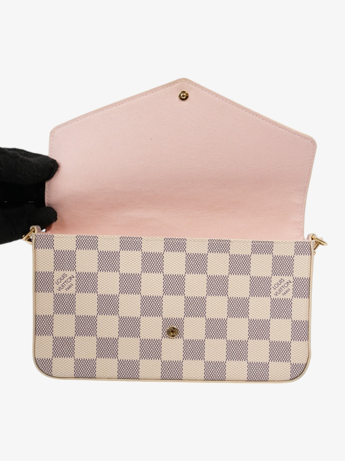 Louis Vuitton Pochette Felicie Damier Azur Coated Canvas