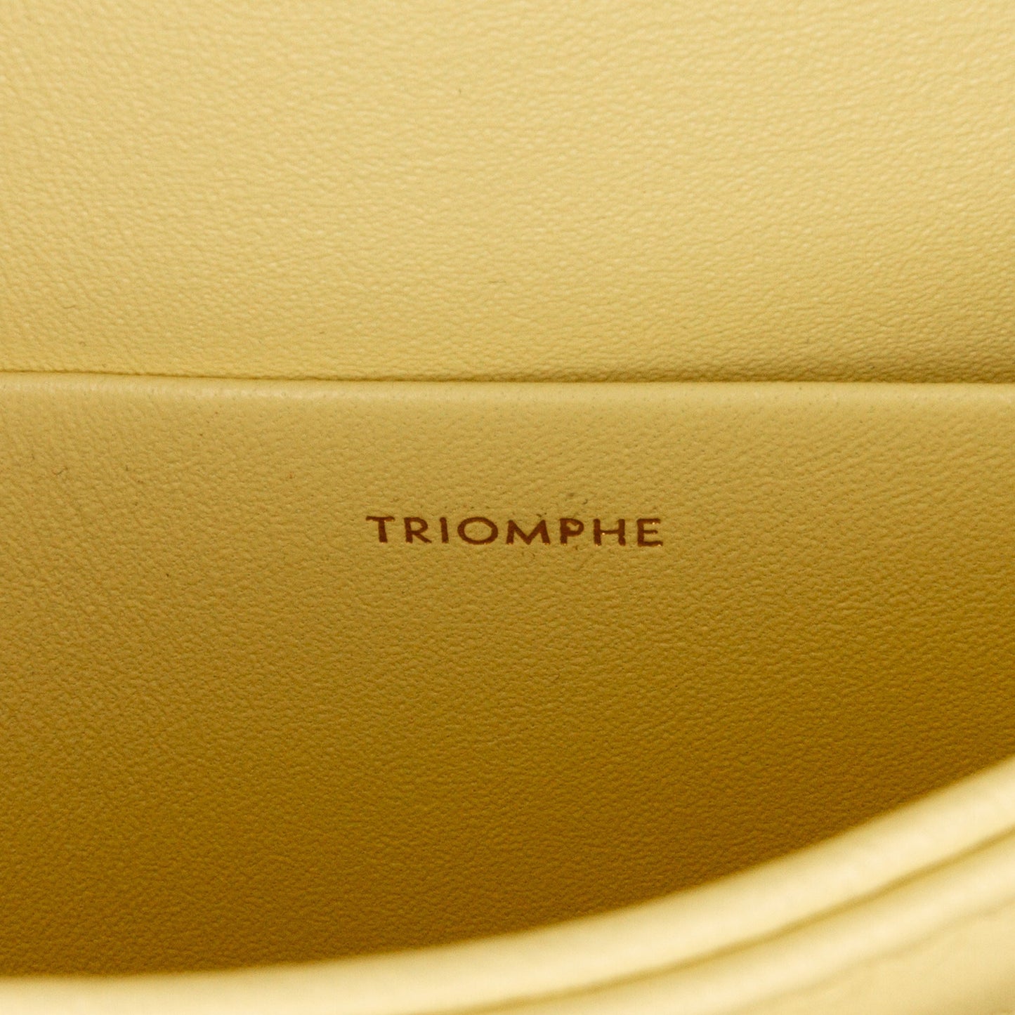 Celine Triomphe Teen Yellow Calfskin