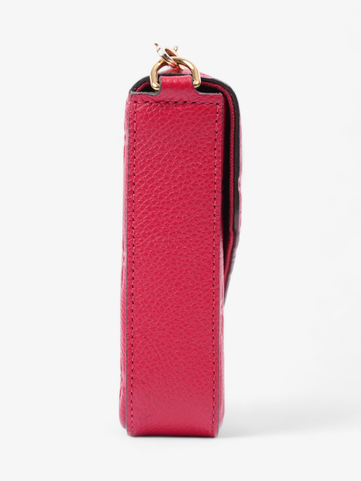 Louis Vuitton Pochette Felicie Red Monogram Empreinte Leather