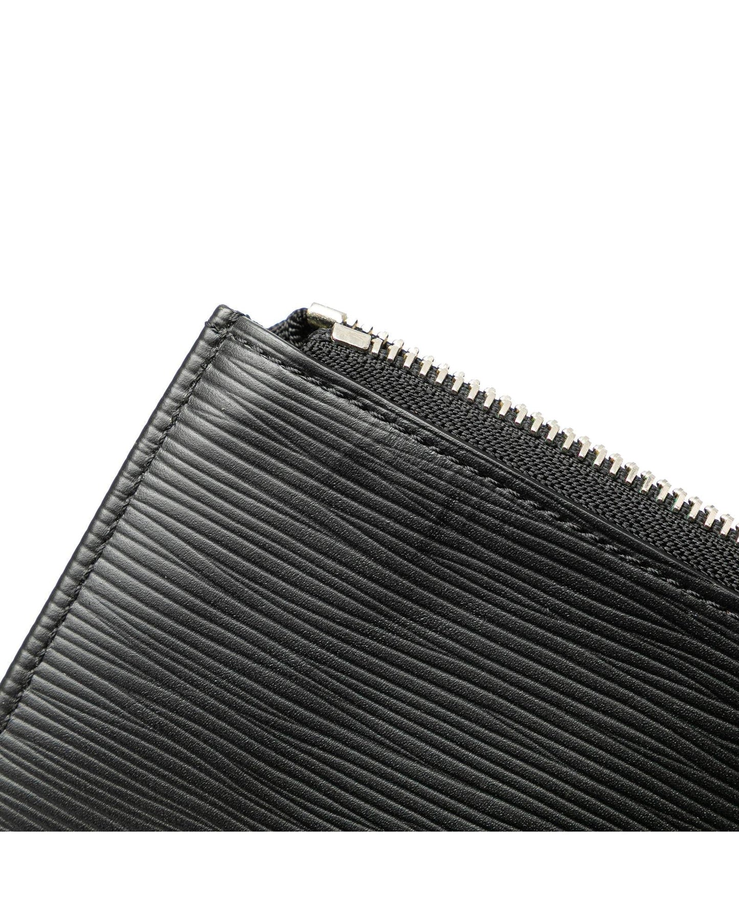 Epi Leather Pochette with Zip Closure and Interior Slip Pocket