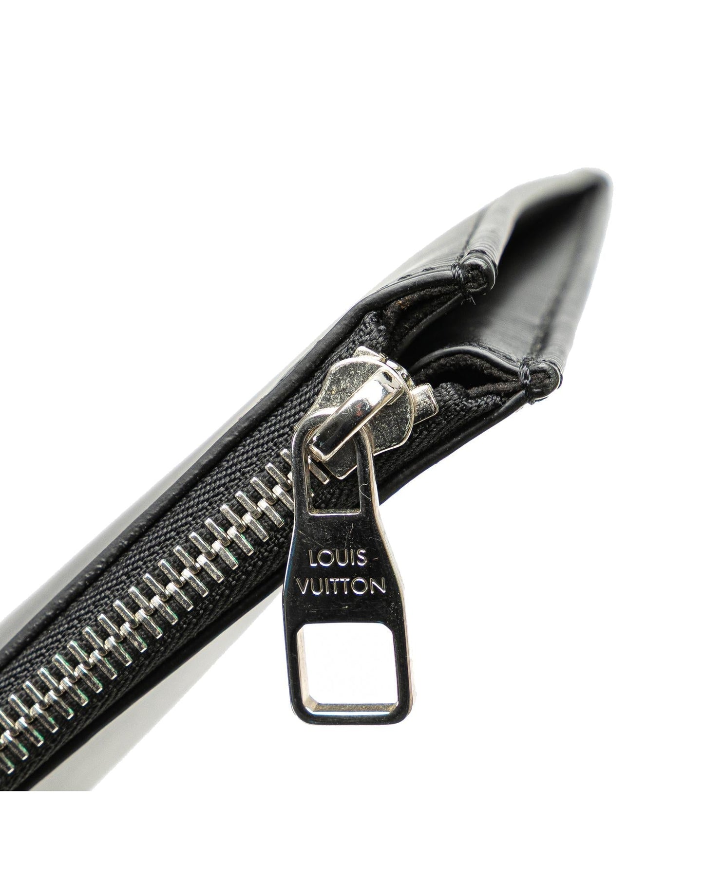 Epi Leather Pochette with Zip Closure and Interior Slip Pocket