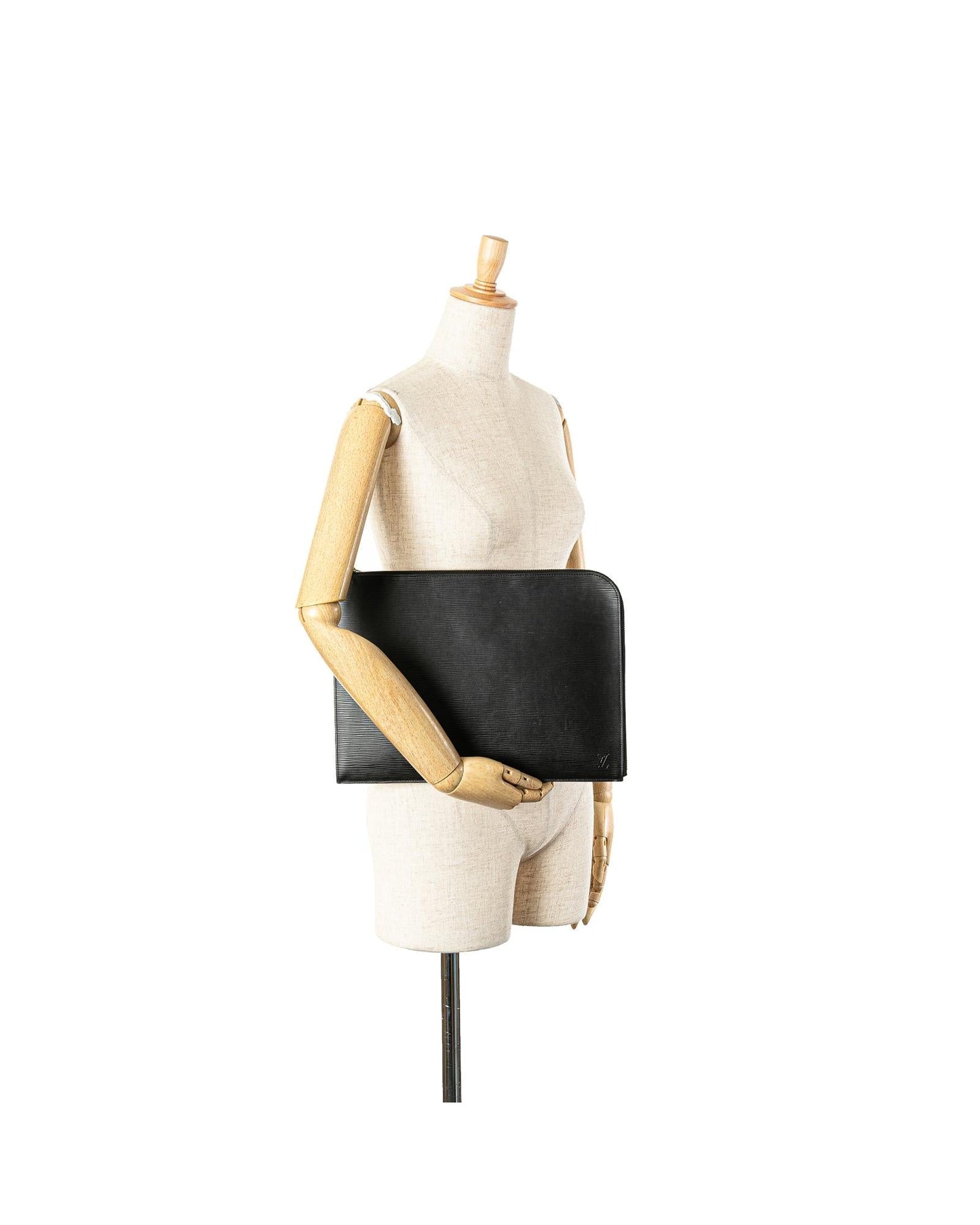 Epi Leather Pochette with Zip Closure and Interior Slip Pocket