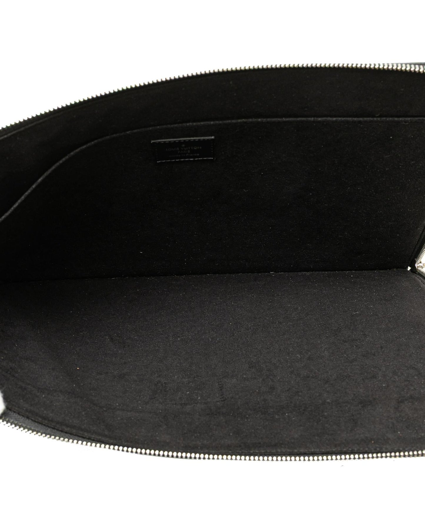 Epi Leather Pochette with Zip Closure and Interior Slip Pocket