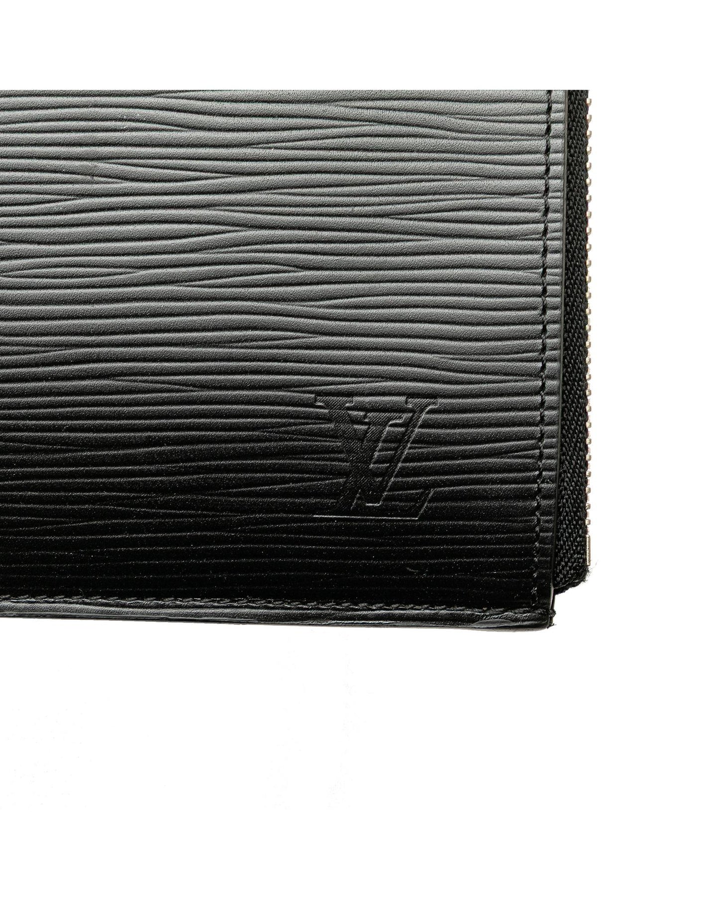 Epi Leather Pochette with Zip Closure and Interior Slip Pocket