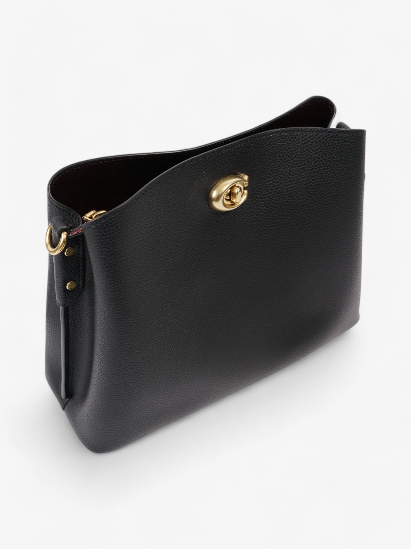 Coach Willow Bucket Bag Black Grained Leather