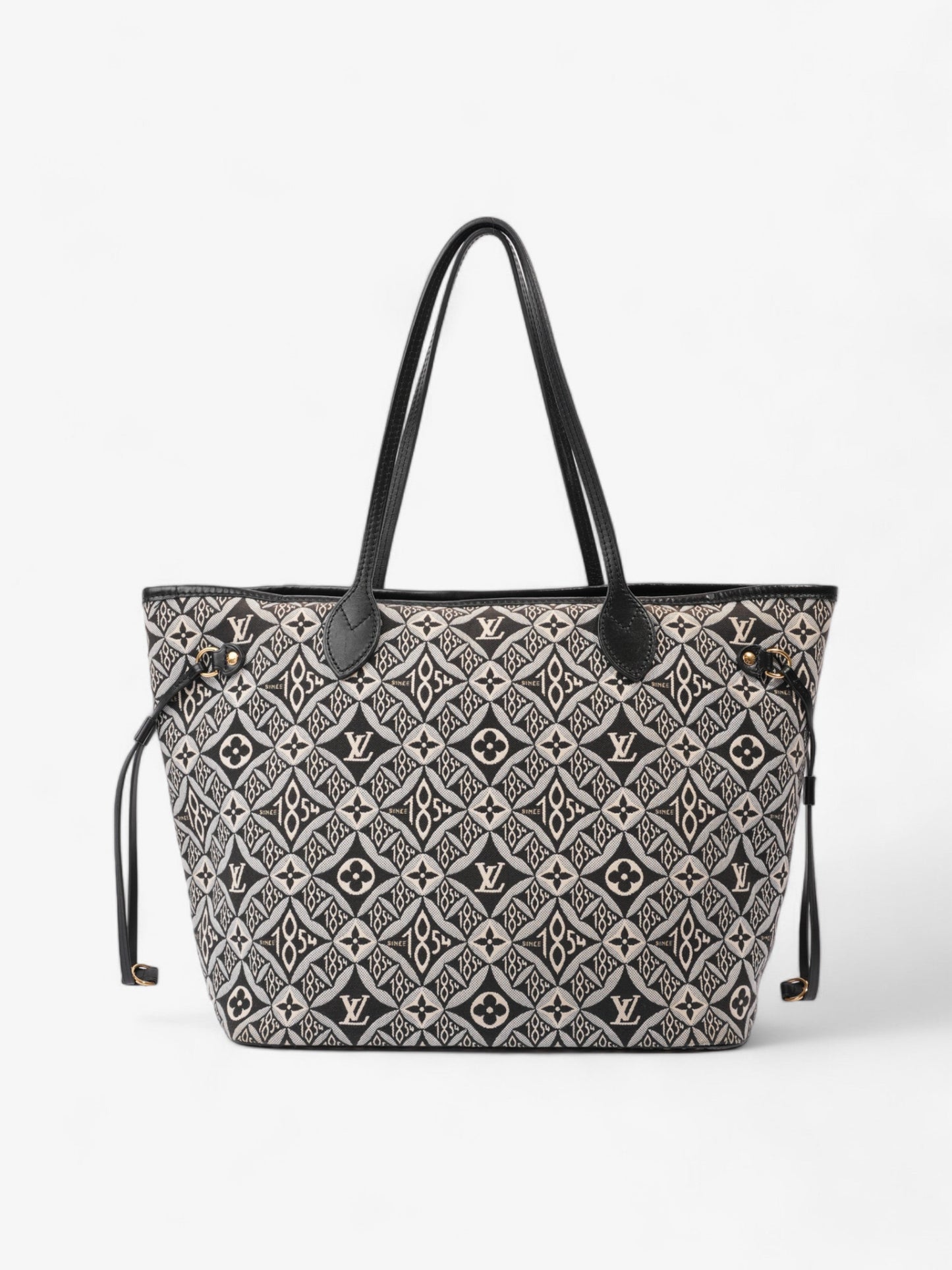 Louis Vuitton Neverfull Since 1854 Black / White Canvas MM
