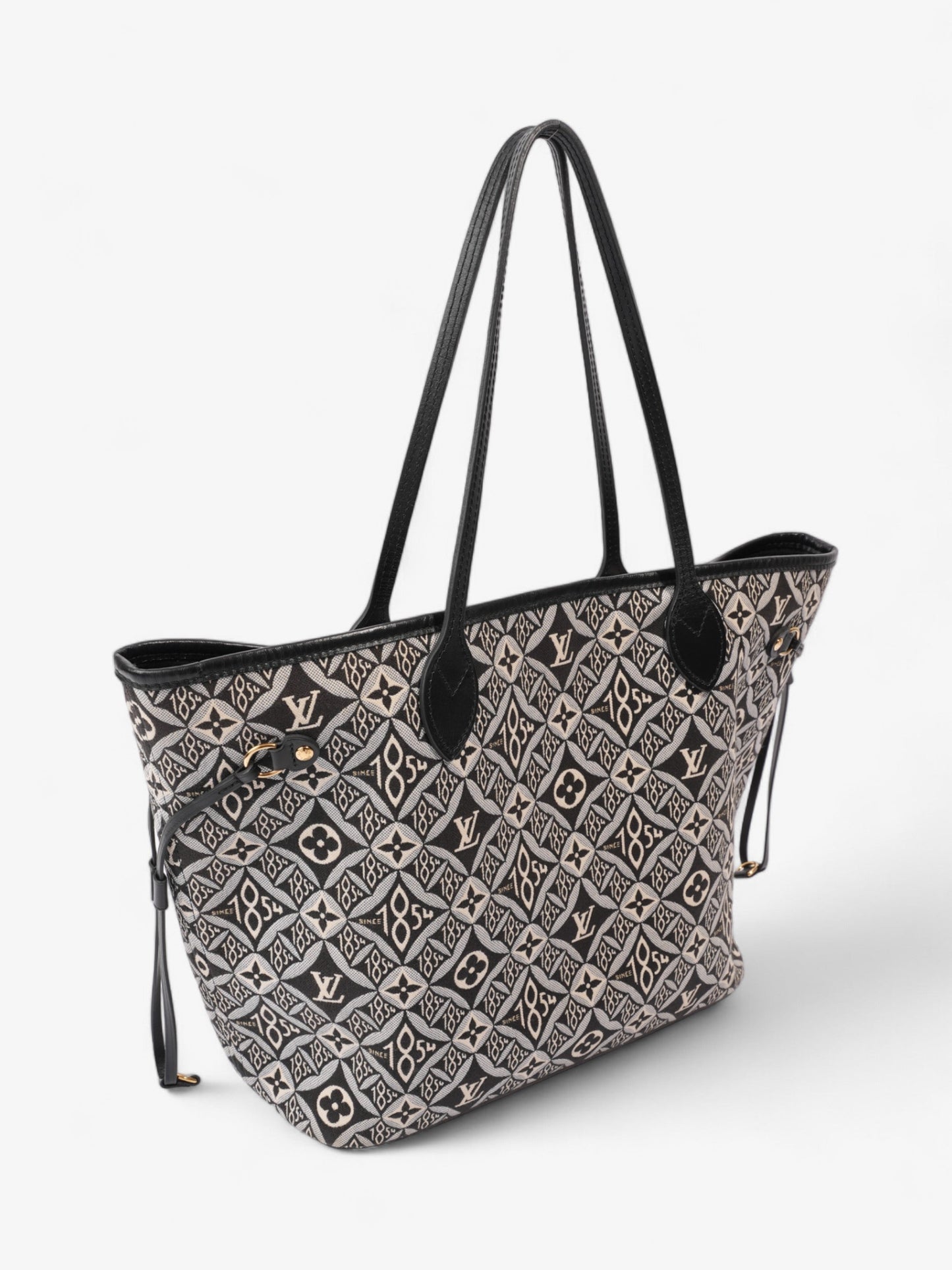 Louis Vuitton Neverfull Since 1854 Black / White Canvas MM