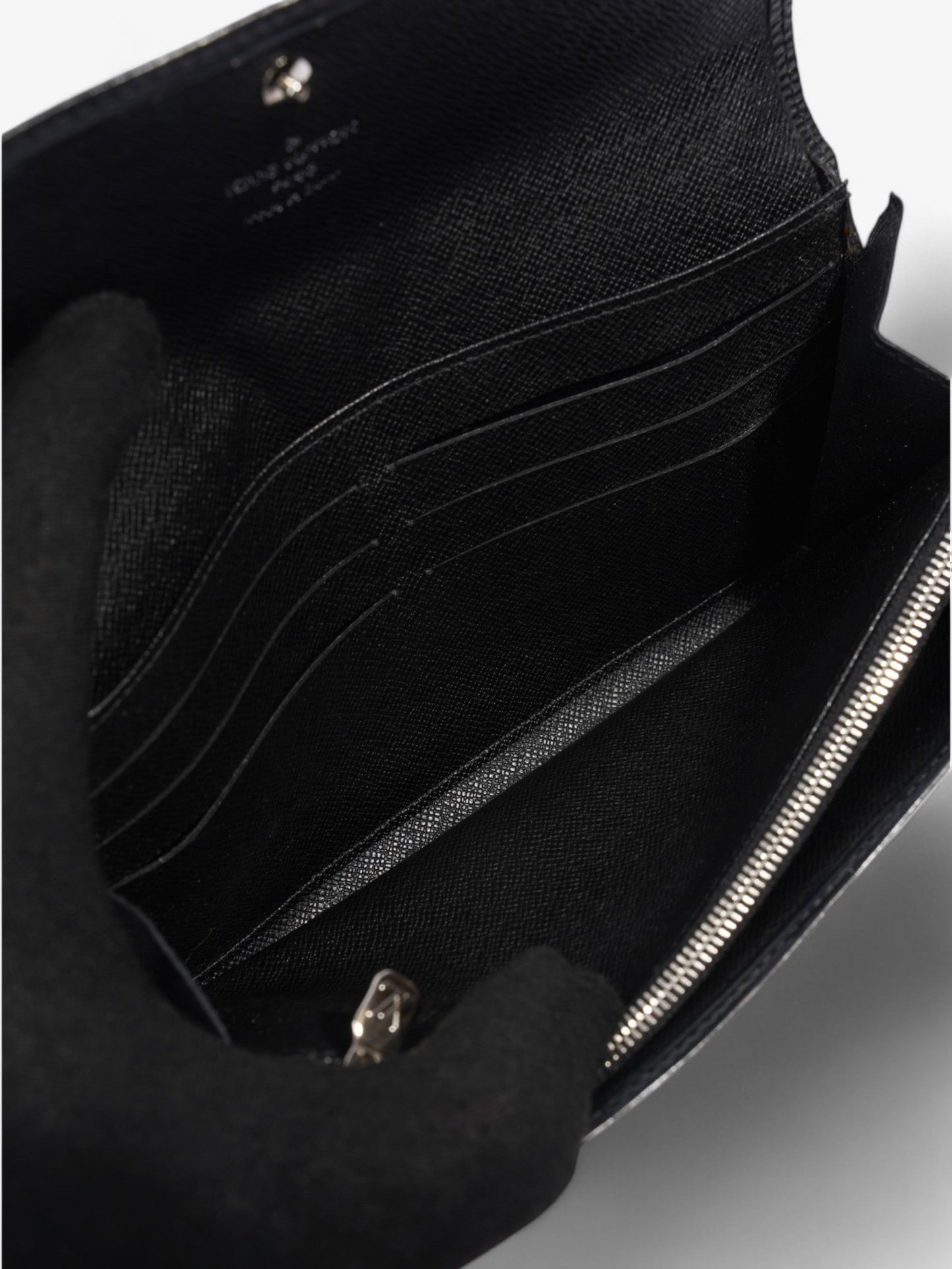 Louis Vuitton Porte Tresor International Wallet Black Epi Leather