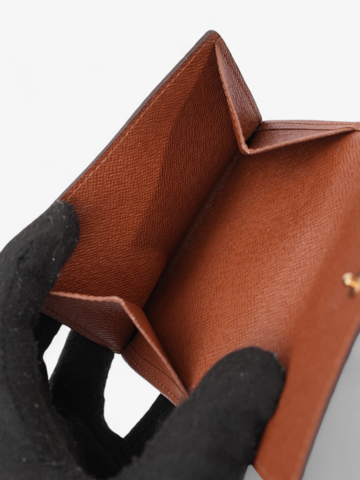 Louis Vuitton Porte Monnaie Cartes Monogram Coated Canvas