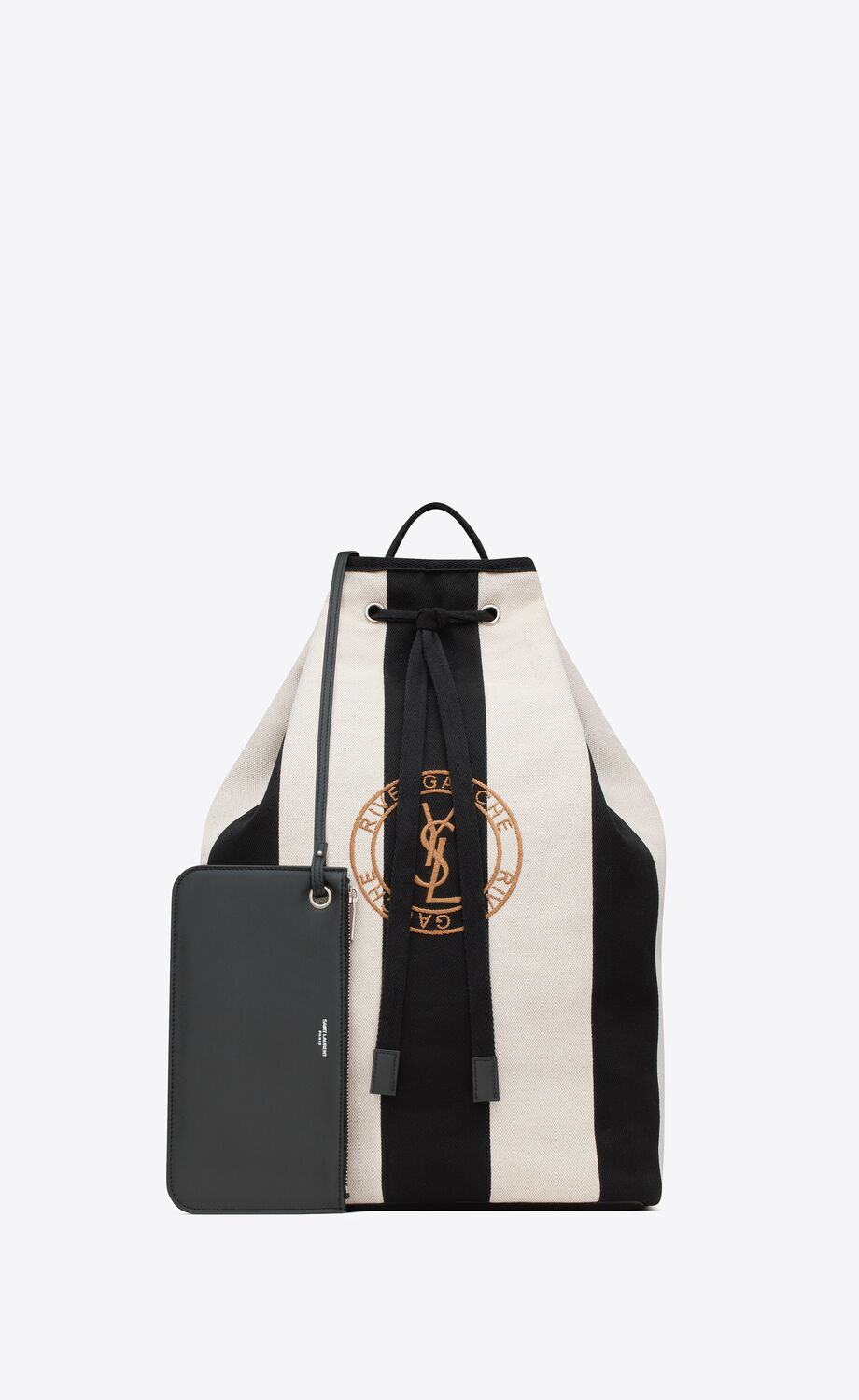 Saint Laurent Men Rive Gauche Cotton & Linen Body Bag