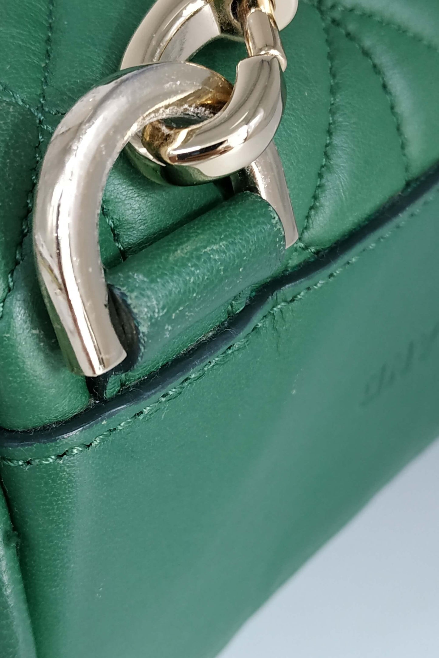 Cara Delevingne Quilted Backpack Green