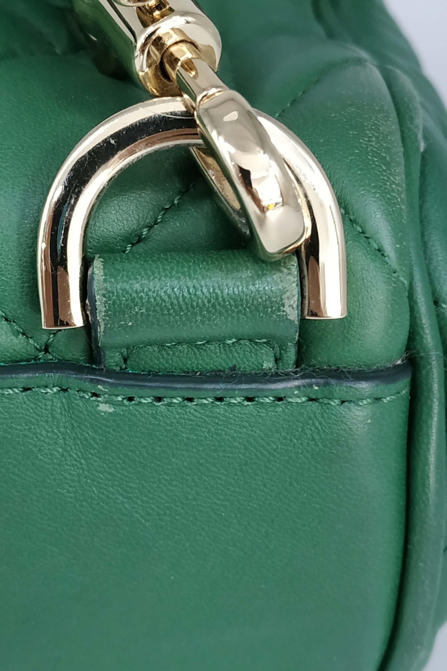 Cara Delevingne Quilted Backpack Green