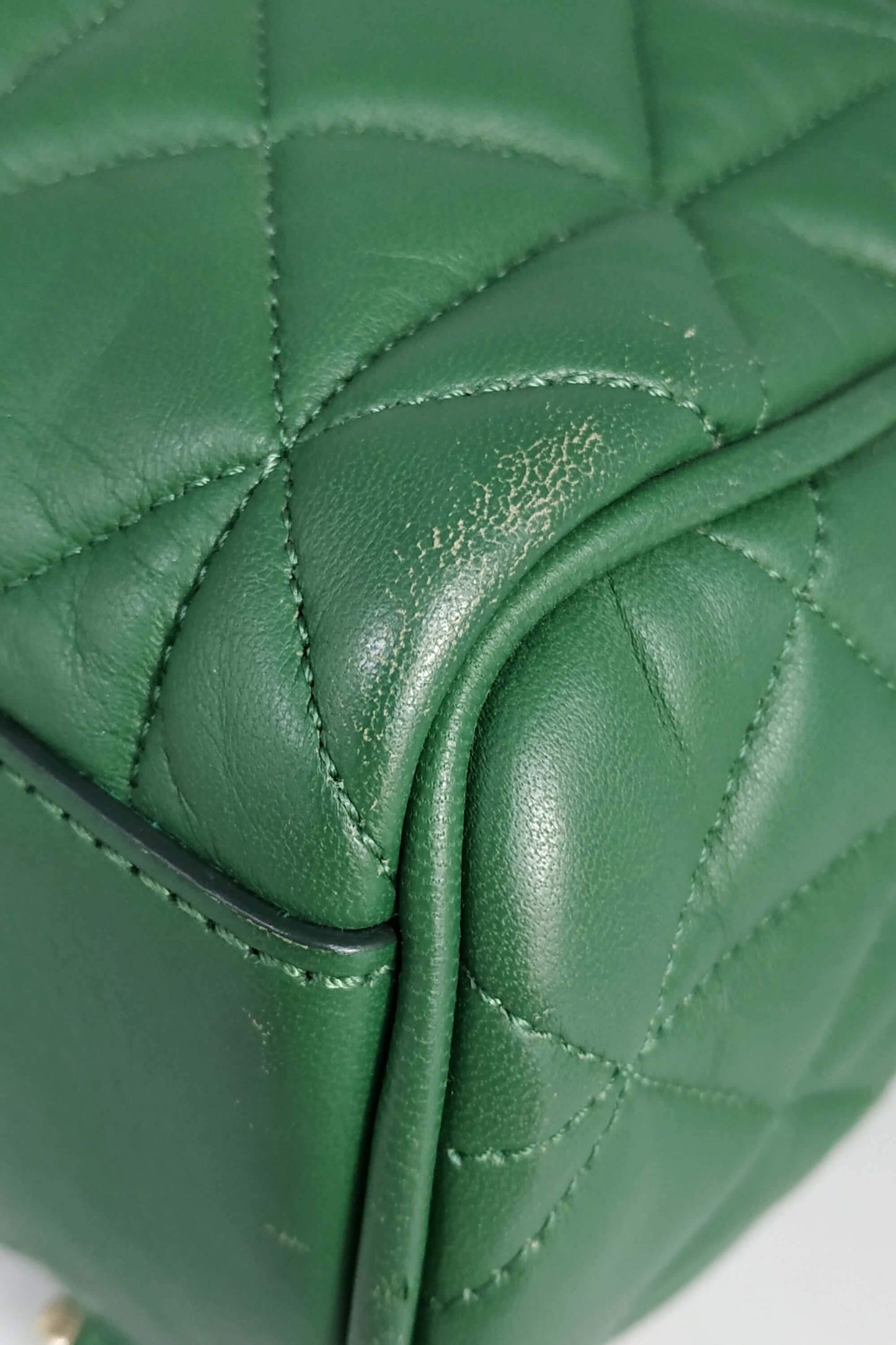 Cara Delevingne Quilted Backpack Green