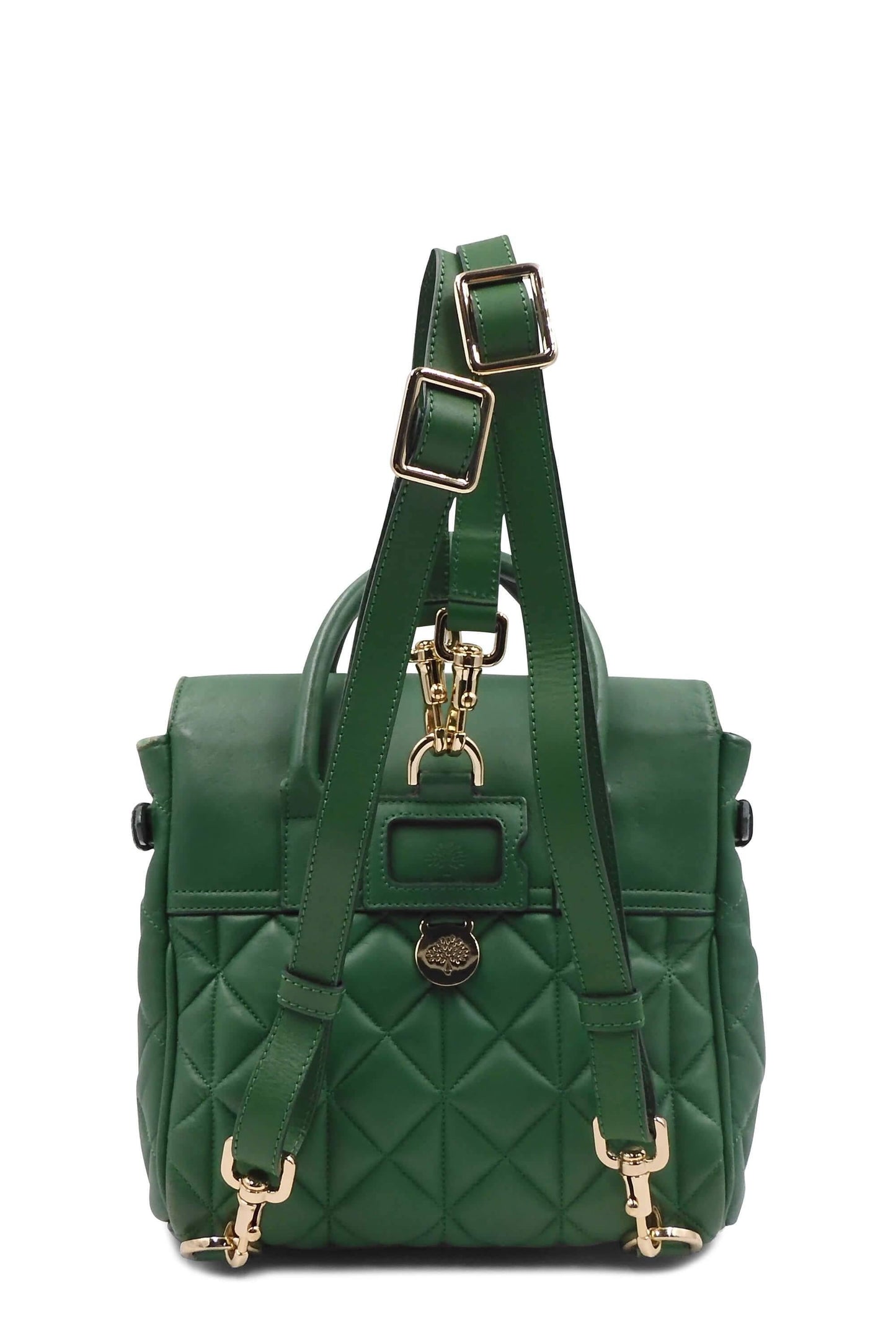 Cara Delevingne Quilted Backpack Green