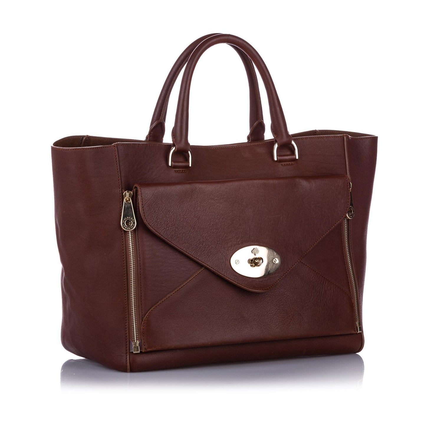 Mulberry Willow Leather Tote Bag (SHG-10275)