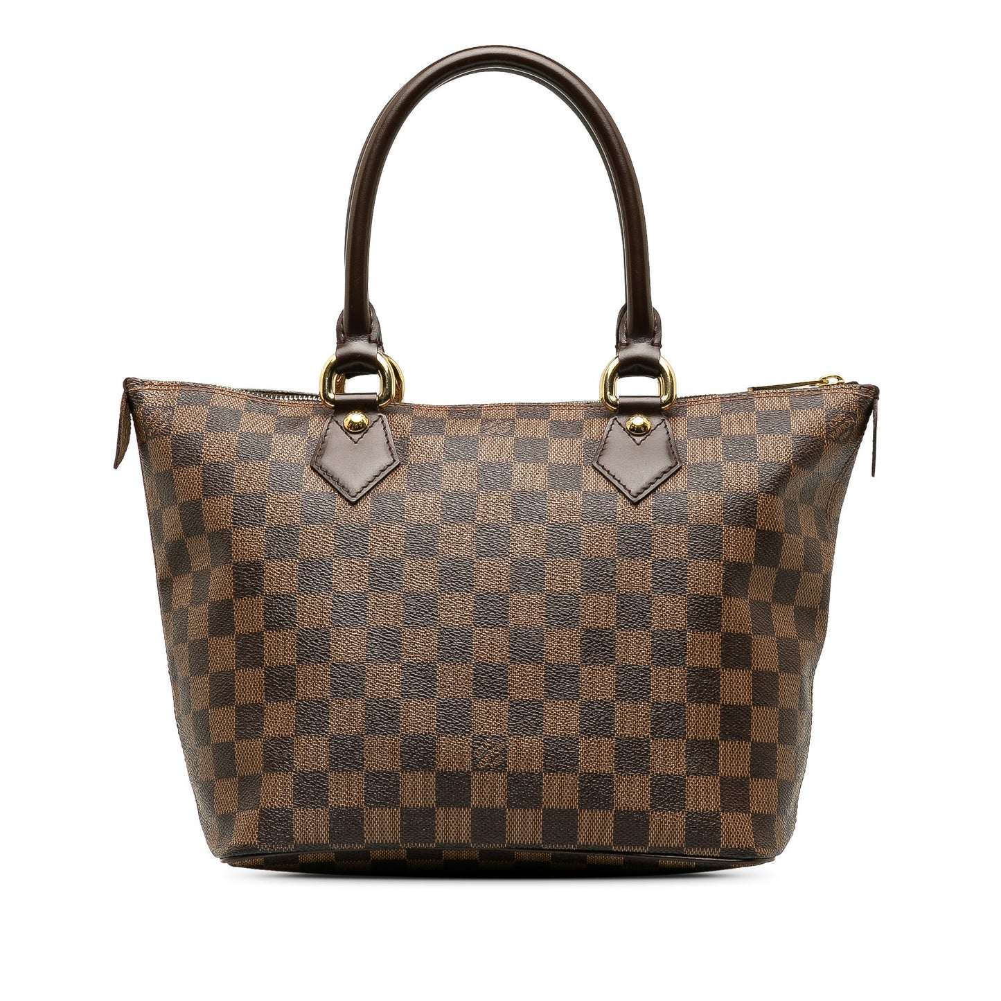 Brown Louis Vuitton Damier Ebene Saleya PM Handbag
