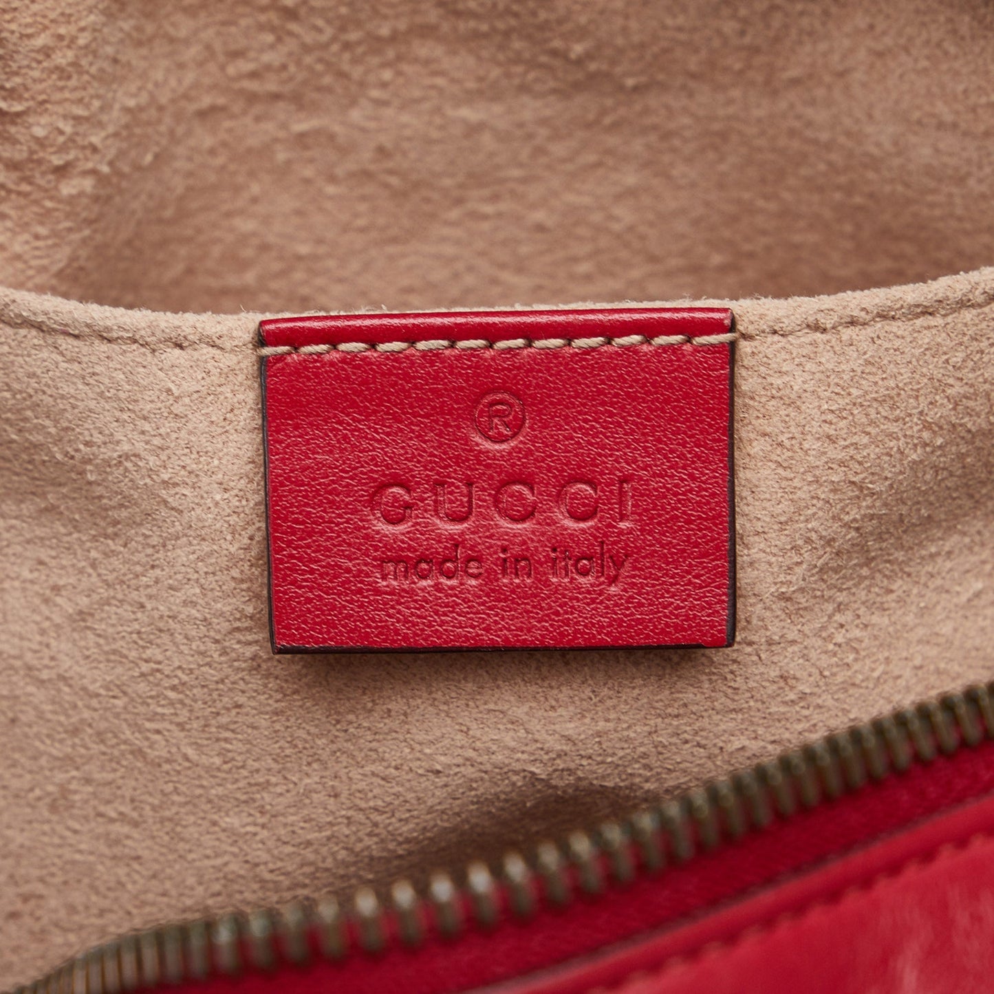 Gucci GG Marmont Red MatelassÃƒÆ’Ã‚Â© Leather