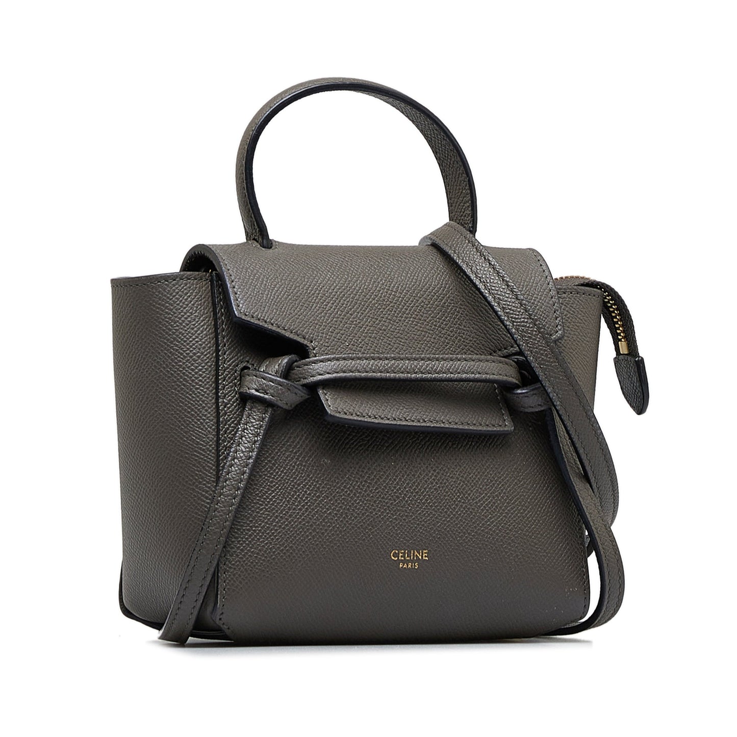 Celine Belt Bag Pico Grey Leather