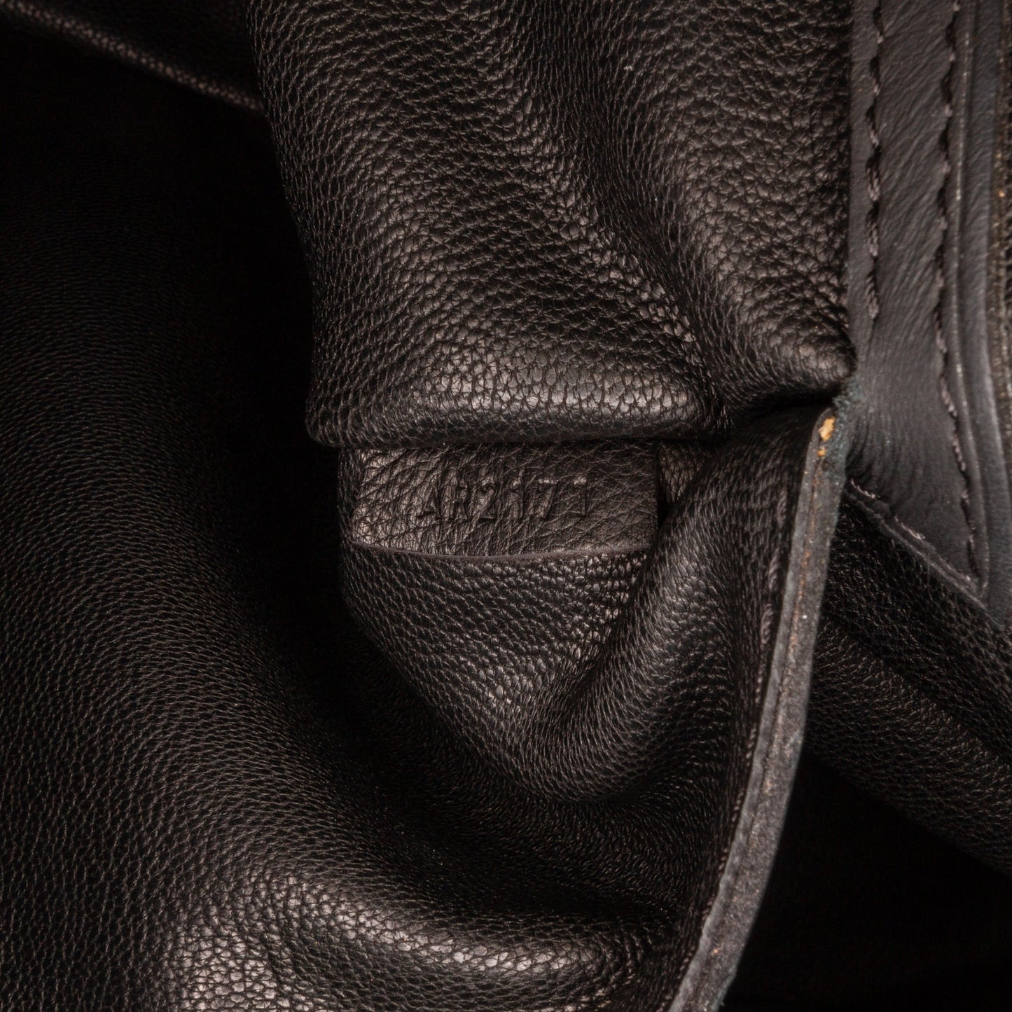 Black Louis Vuitton Cuir Obsession Lockit East-West Handbag