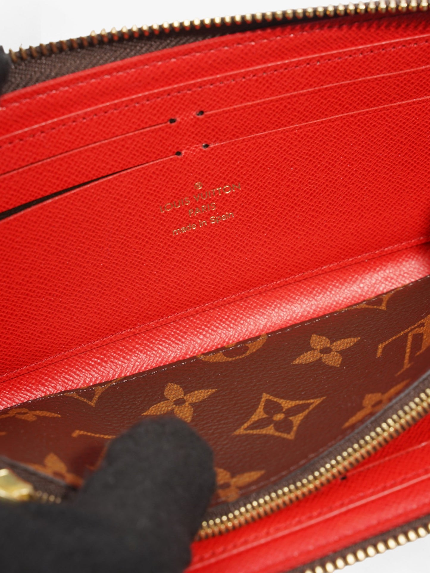 Louis Vuitton Clemence Flower Charm Wallet Monogram Coated Canvas