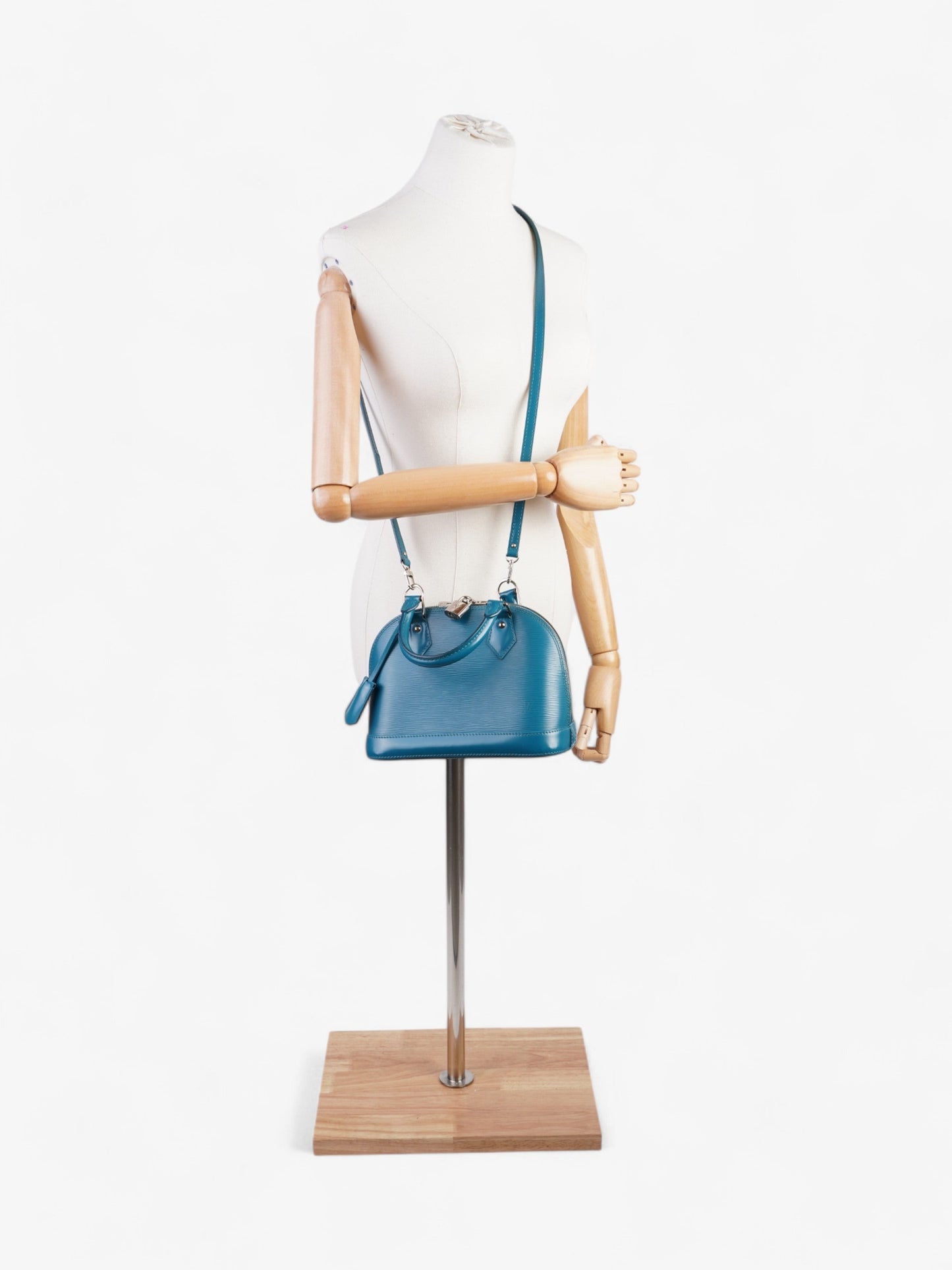 Louis Vuitton Alma Cyan Epi Leather BB
