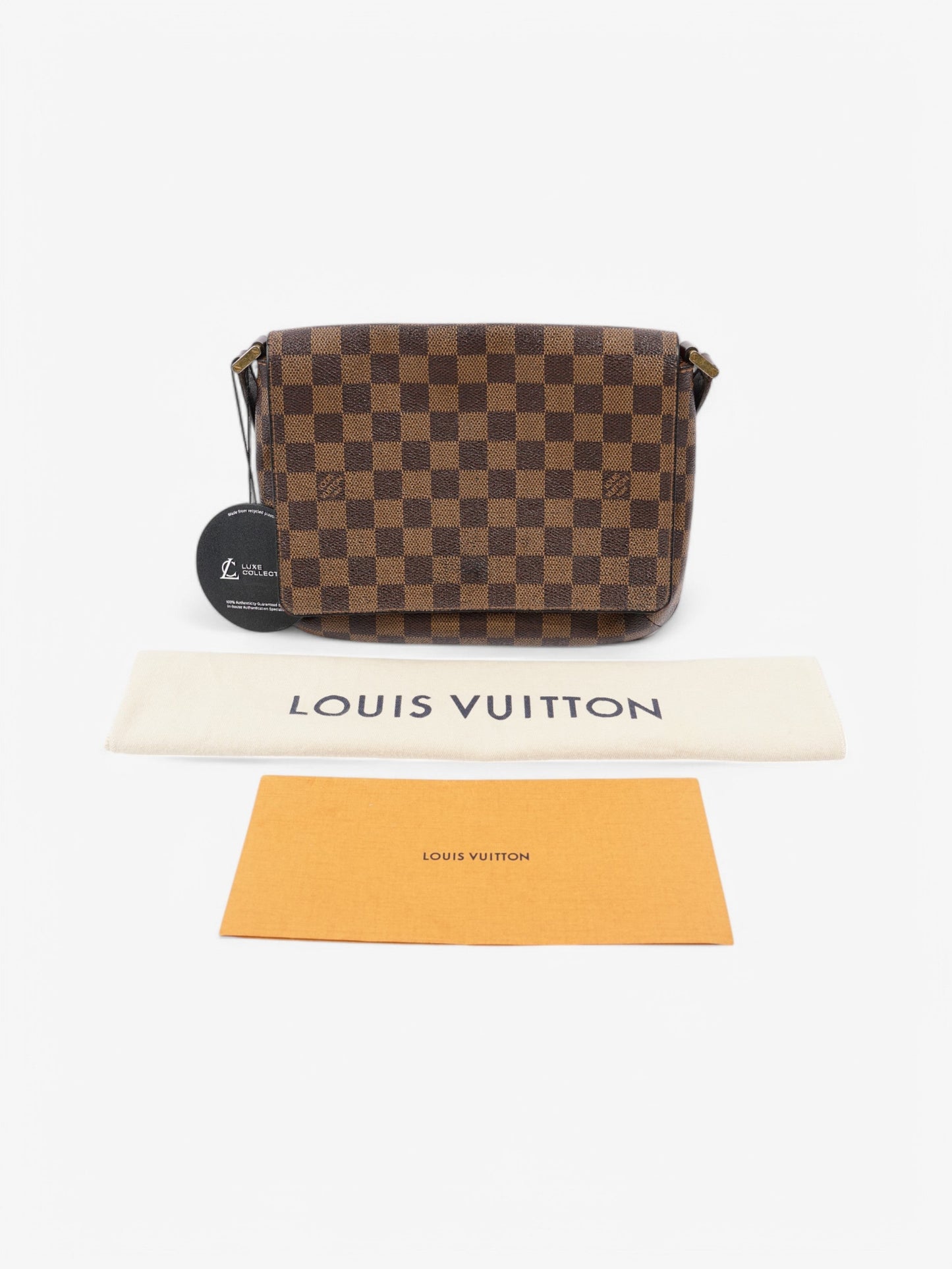 Louis Vuitton Musette Tango Damier Ebene Coated Canvas