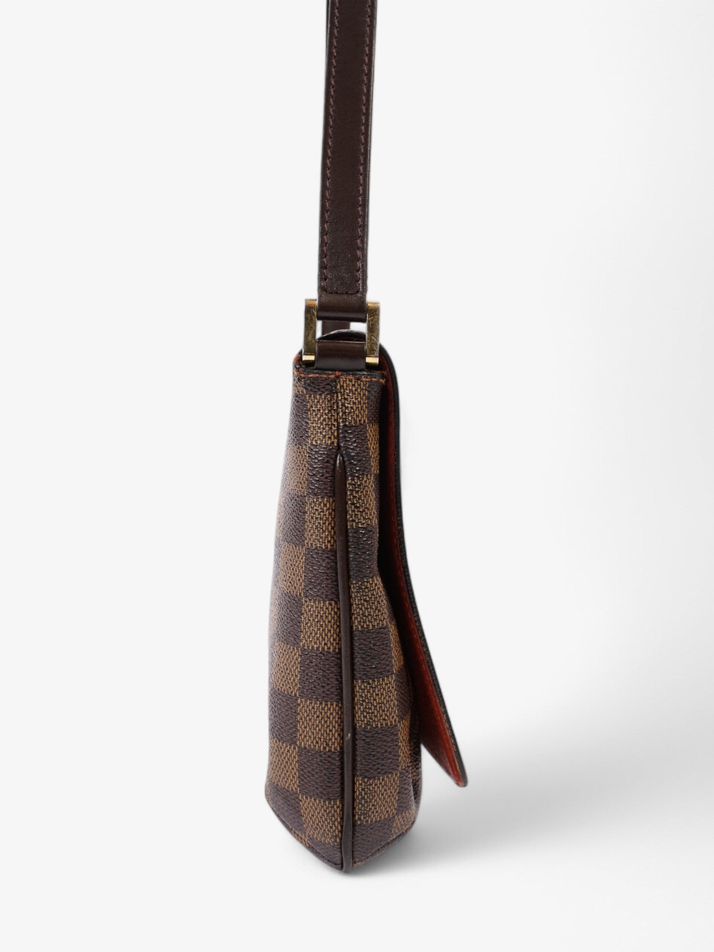 Louis Vuitton Musette Tango Damier Ebene Coated Canvas