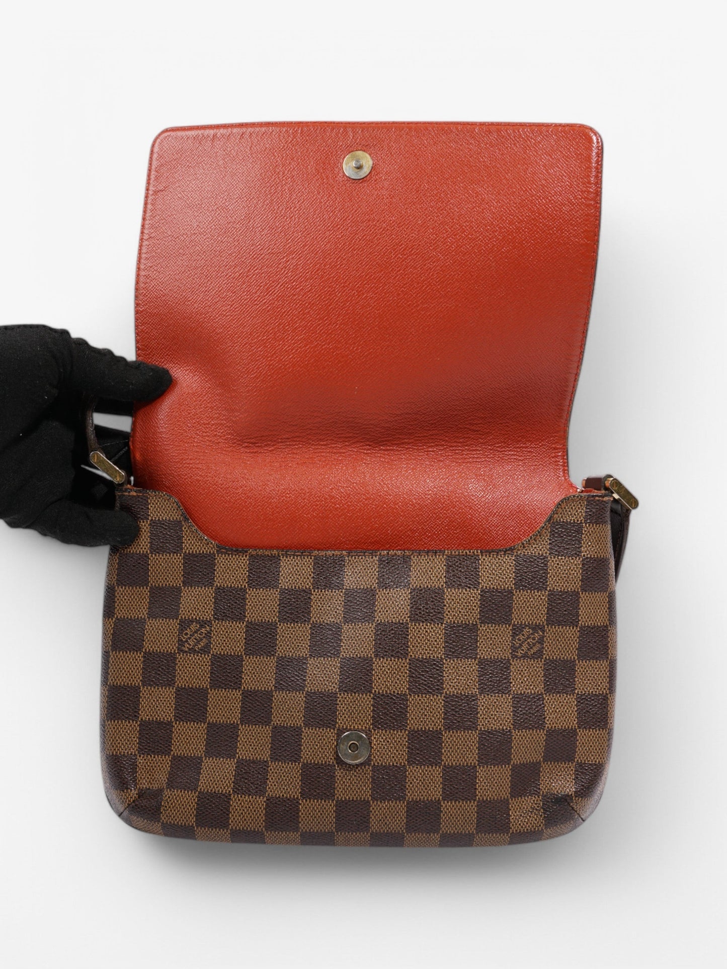 Louis Vuitton Musette Tango Damier Ebene Coated Canvas