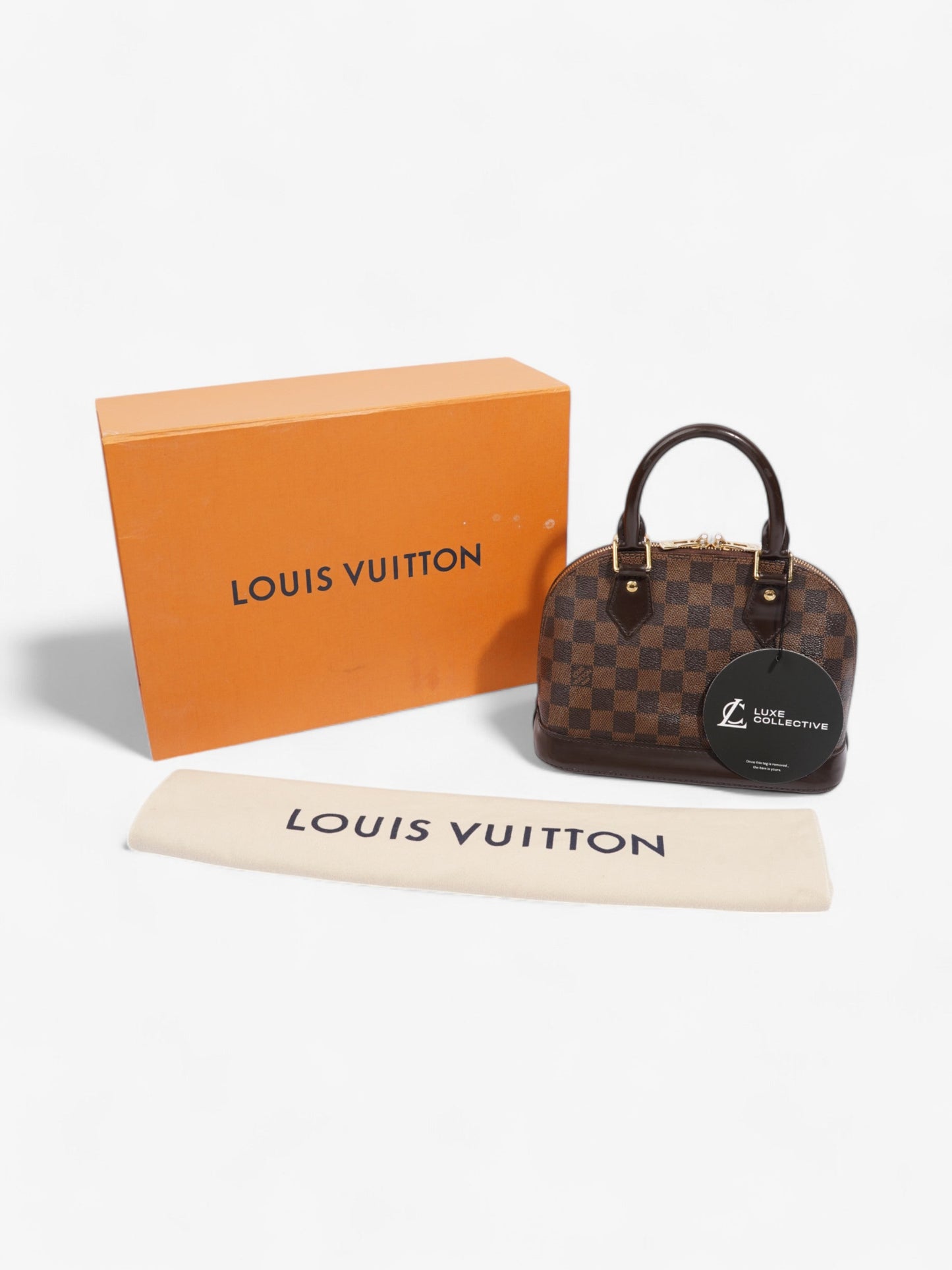 Louis Vuitton Alma Damier Ebene Coated Canvas BB
