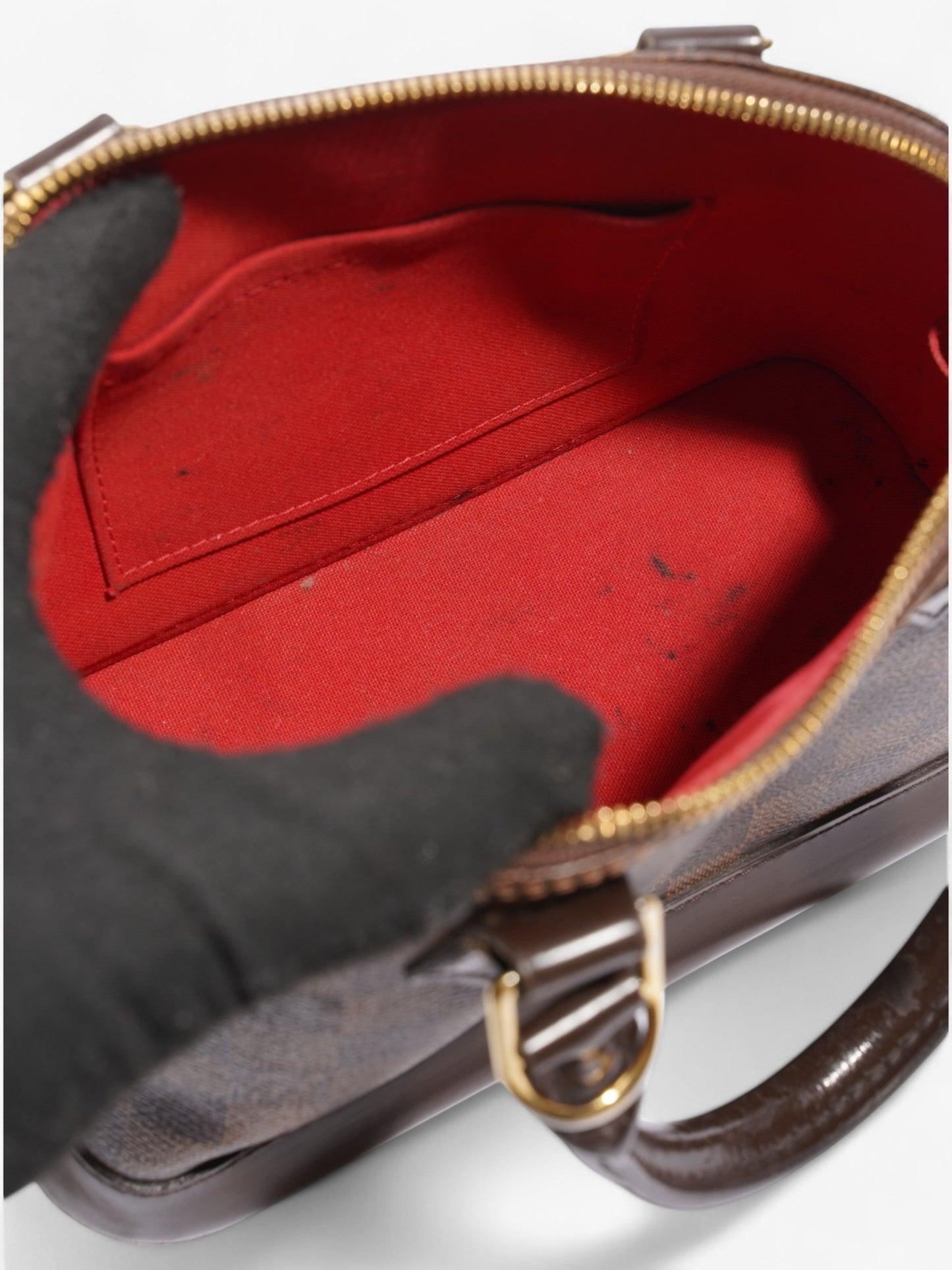 Louis Vuitton Alma Damier Ebene Coated Canvas BB