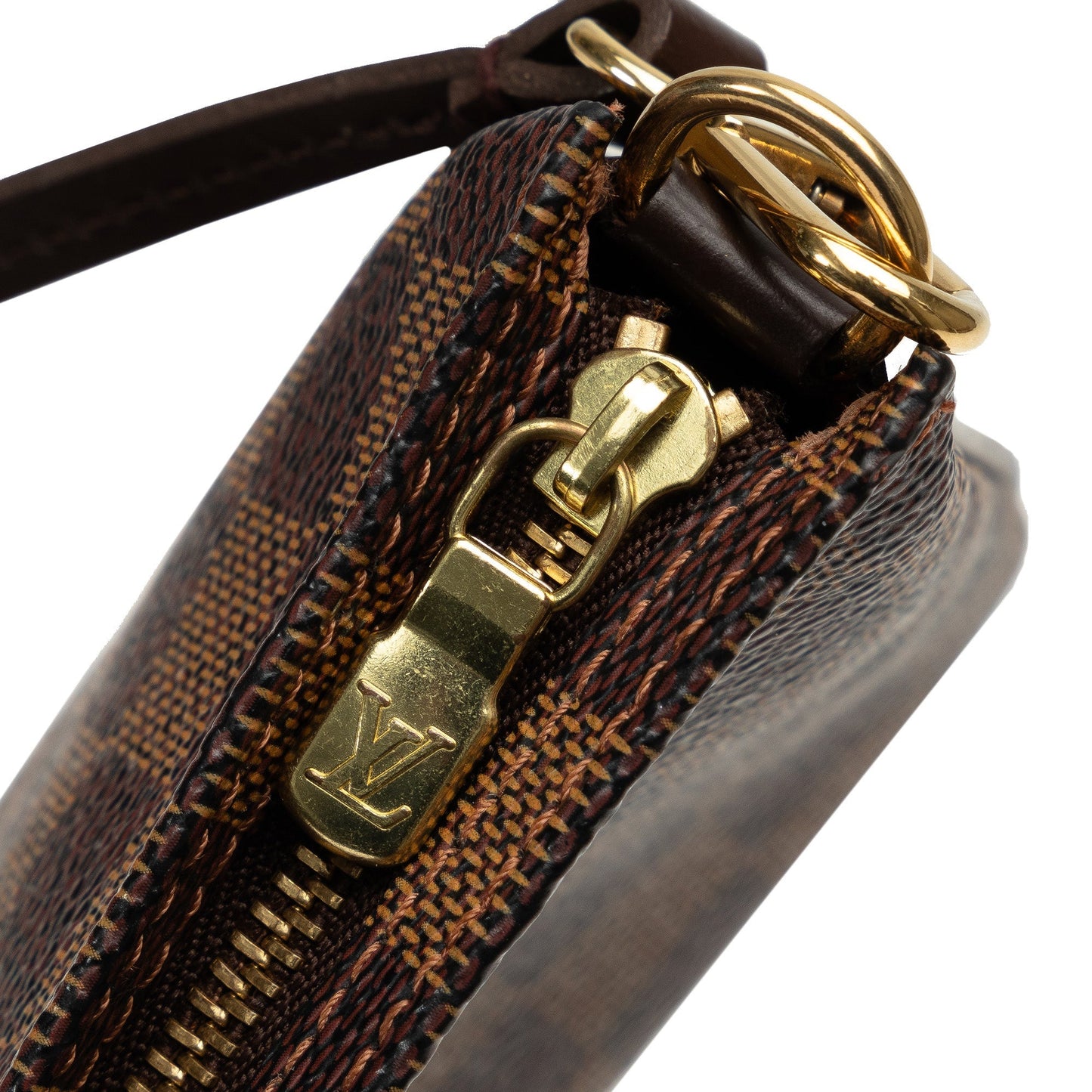 Brown Louis Vuitton Damier Ebene Navona Shoulder Bag