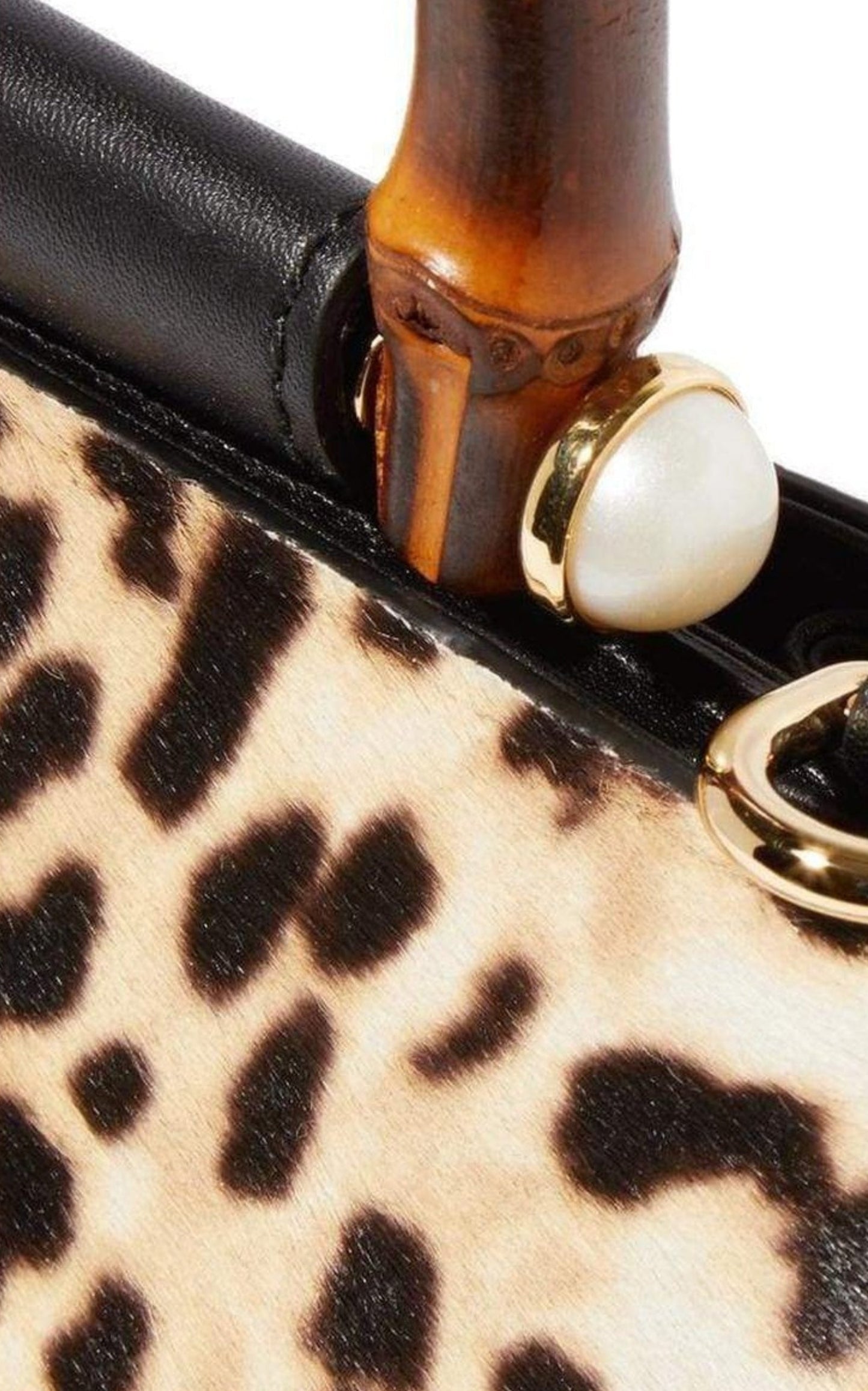 Nymphaea Leopard Print Large Bag