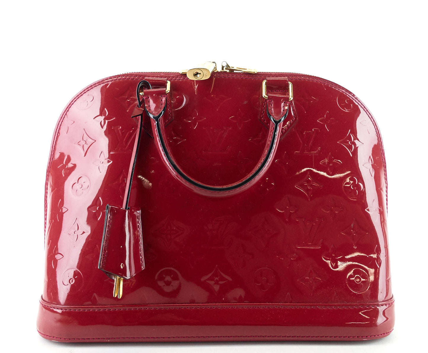 Louis Vuitto Alma PM Monogram Vernis Leather Handbag