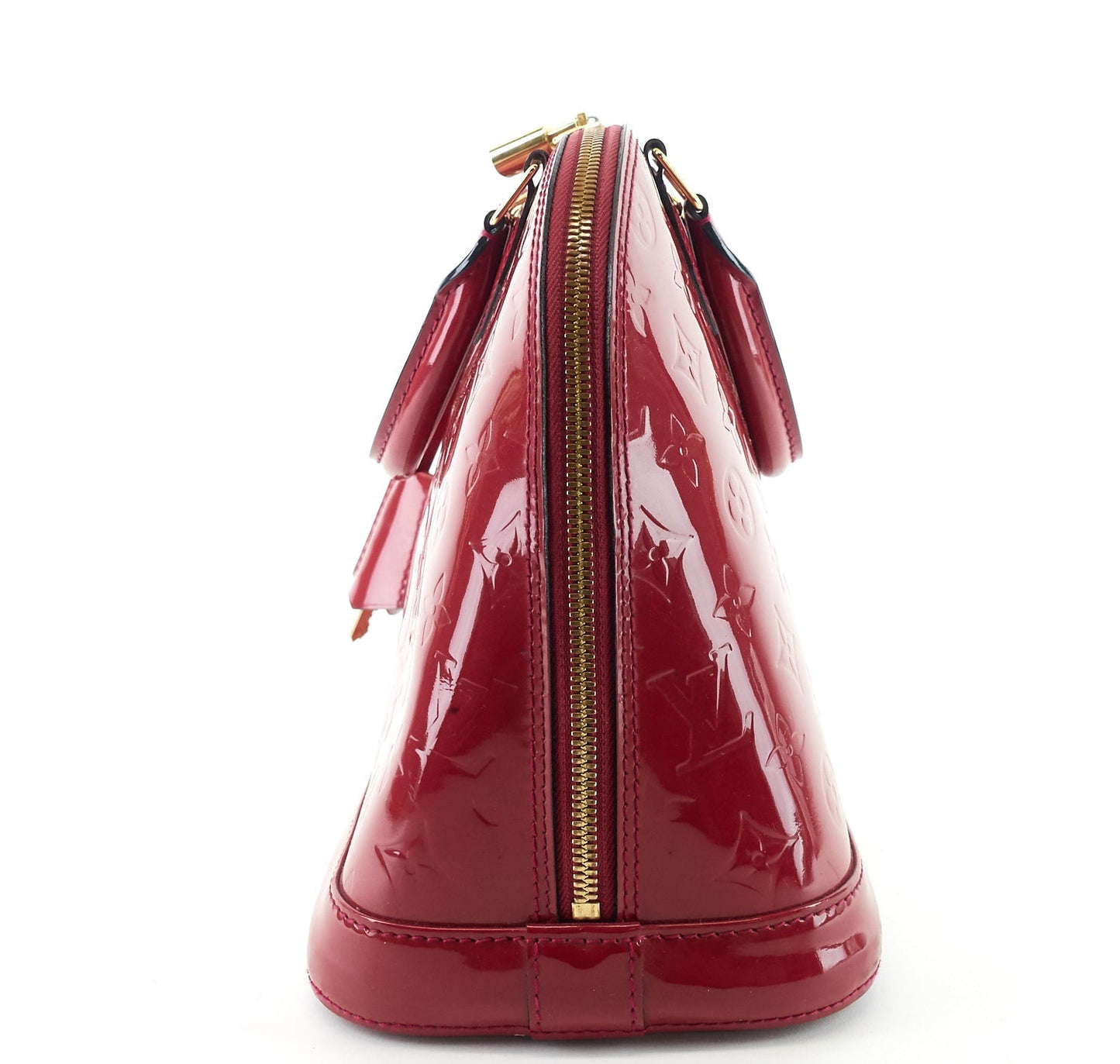 Louis Vuitto Alma PM Monogram Vernis Leather Handbag