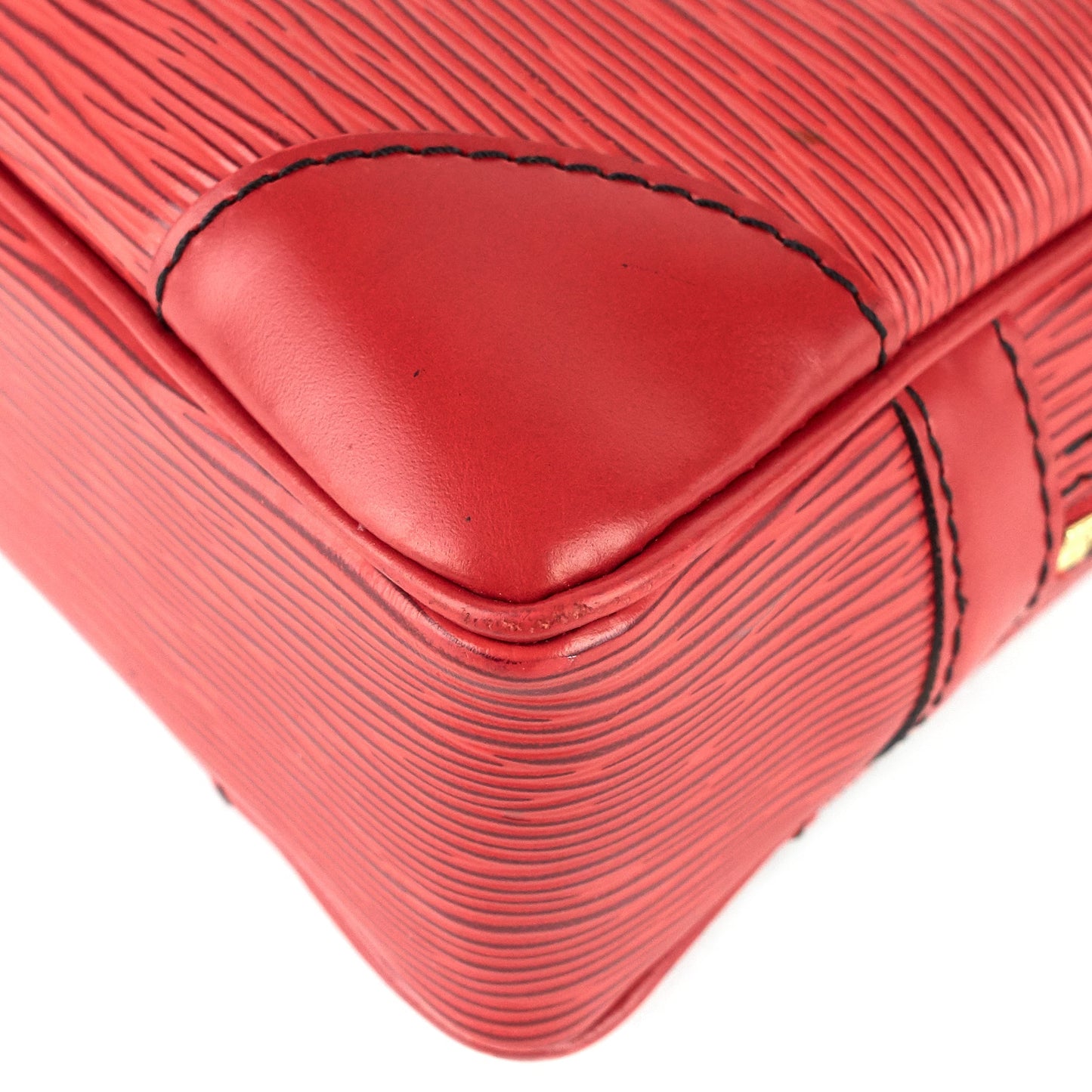 Louis Vuitto Porte-Documents Voyage Red Epi Leather Briefcase Bag