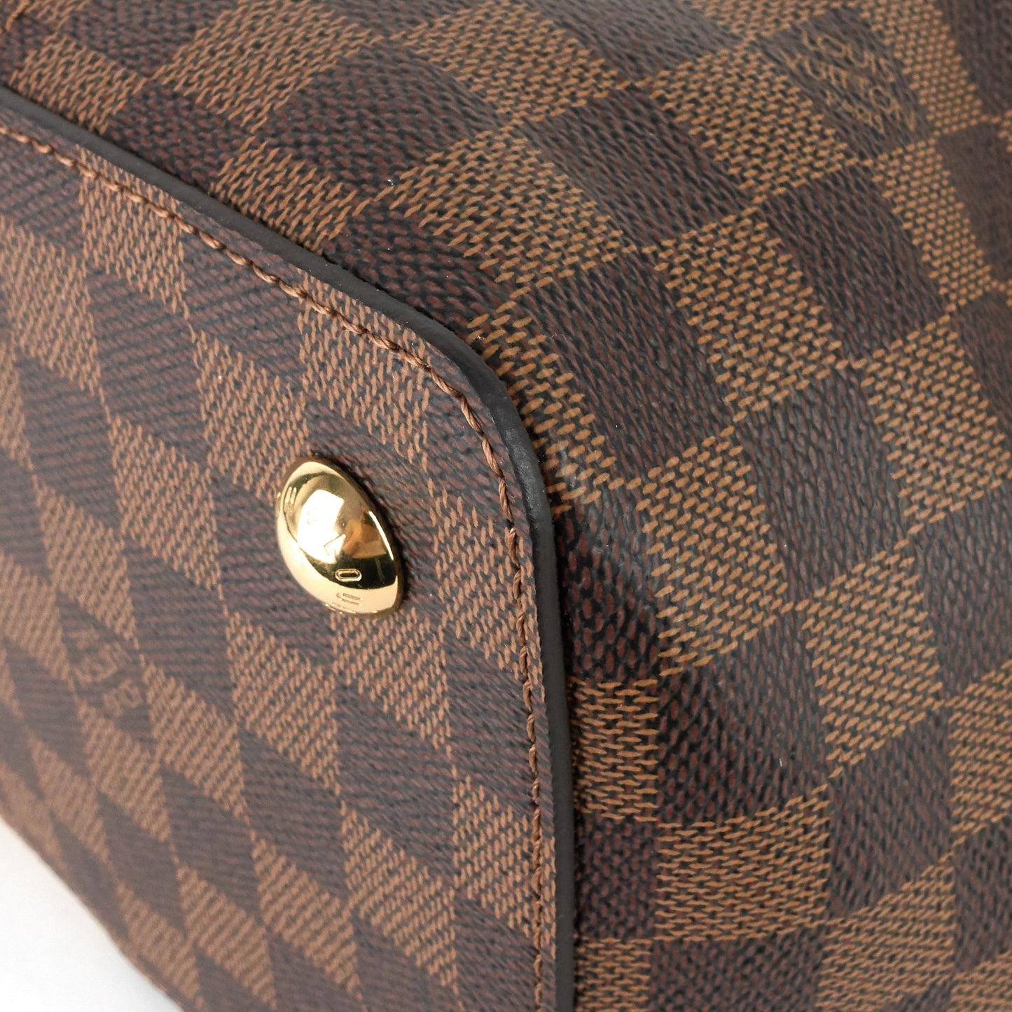 Louis Vuitto Jersey Damier Ebene Canvas And Taurillon Leather Tote Bag