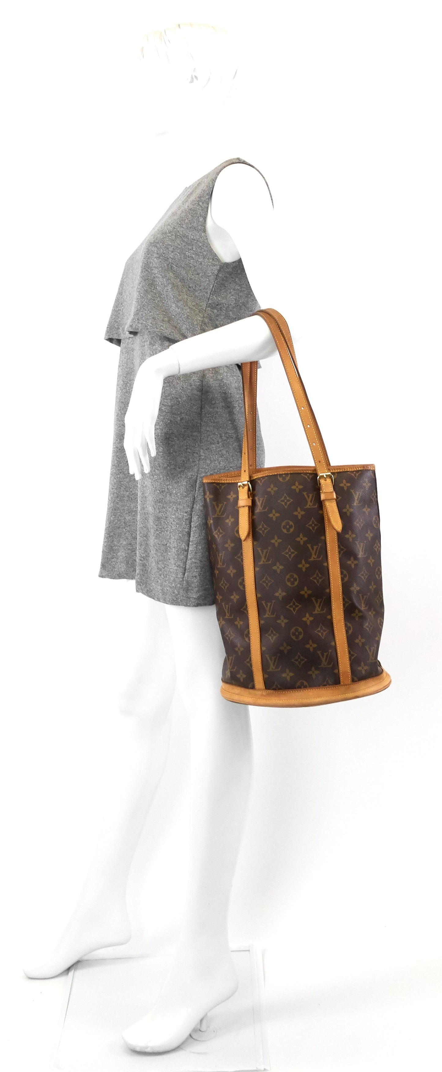 Louis Vuitto Bucket GM Monogram Canvas Bag