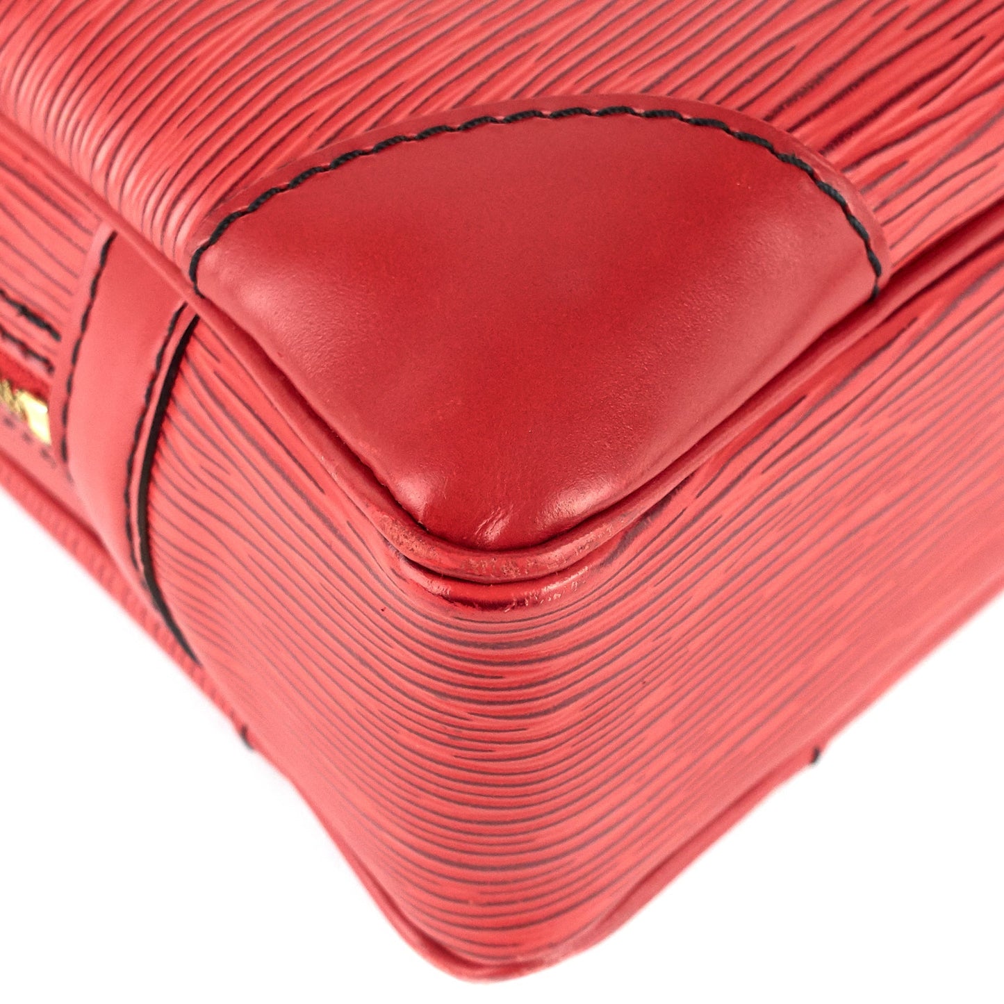 Louis Vuitto Porte-Documents Voyage Red Epi Leather Briefcase Bag