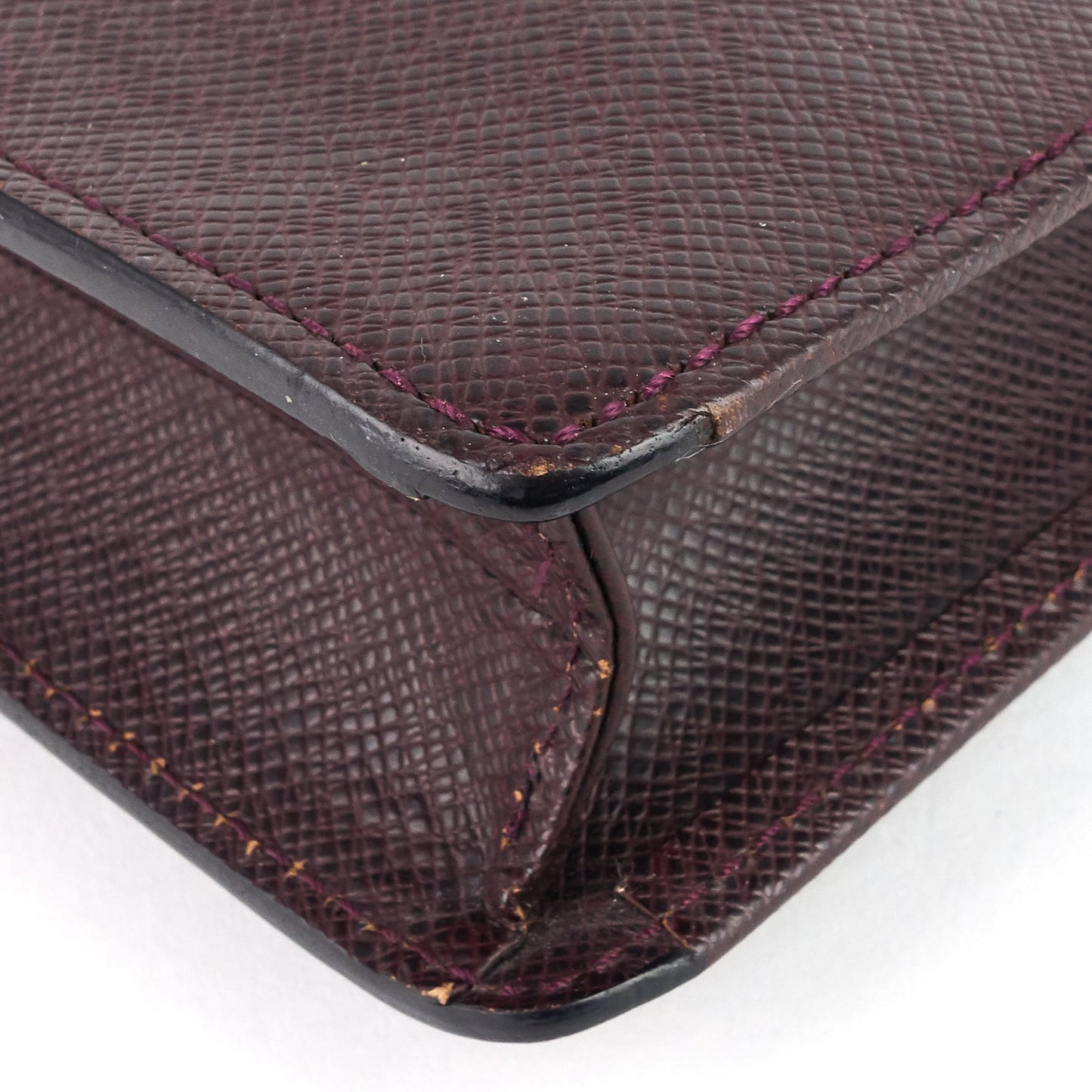 Louis Vuitto Serviette Kourad Taiga Leather Briefcase Bag