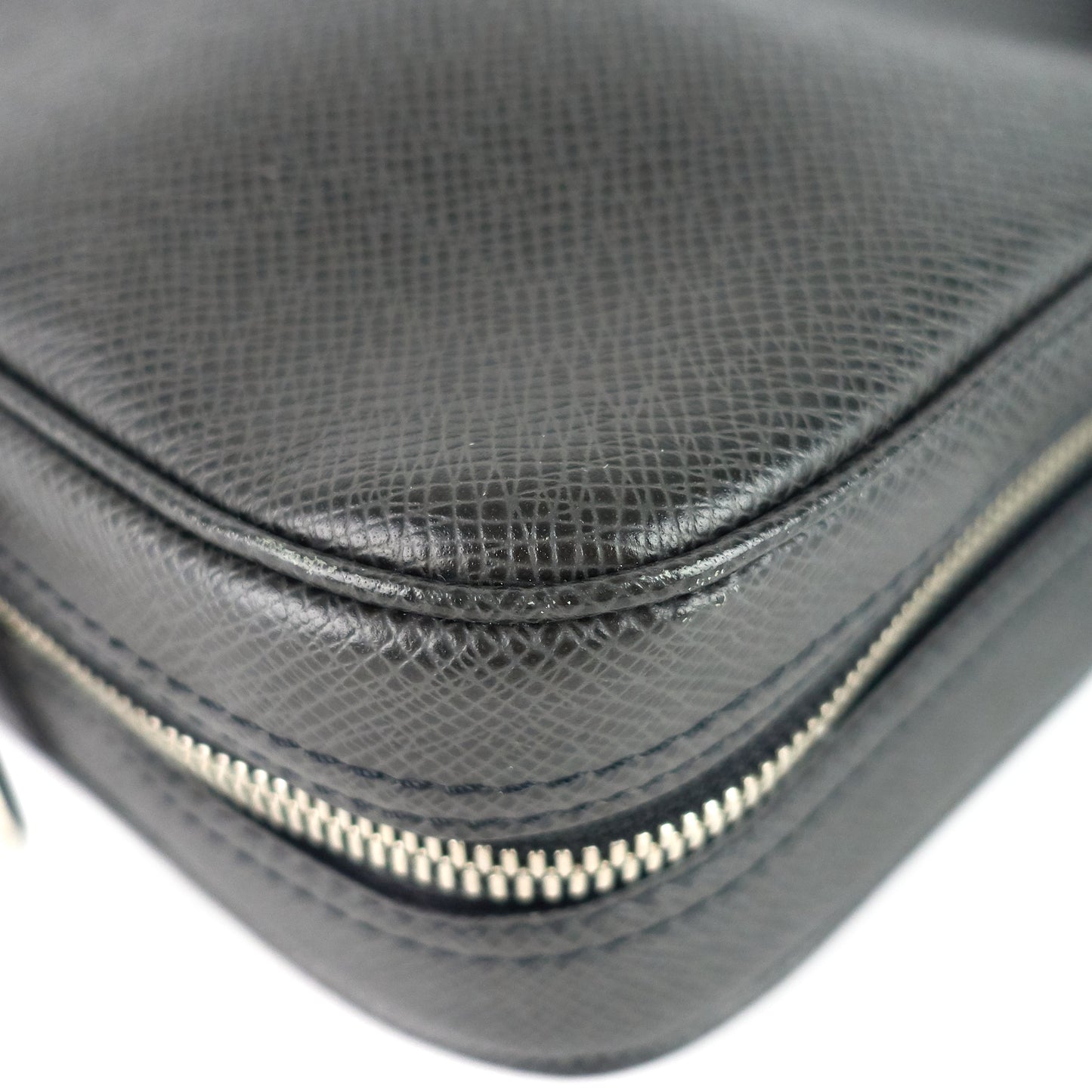 Louis Vuitto Porte-Document Voyage Ardoise Leather Briefcase Bag