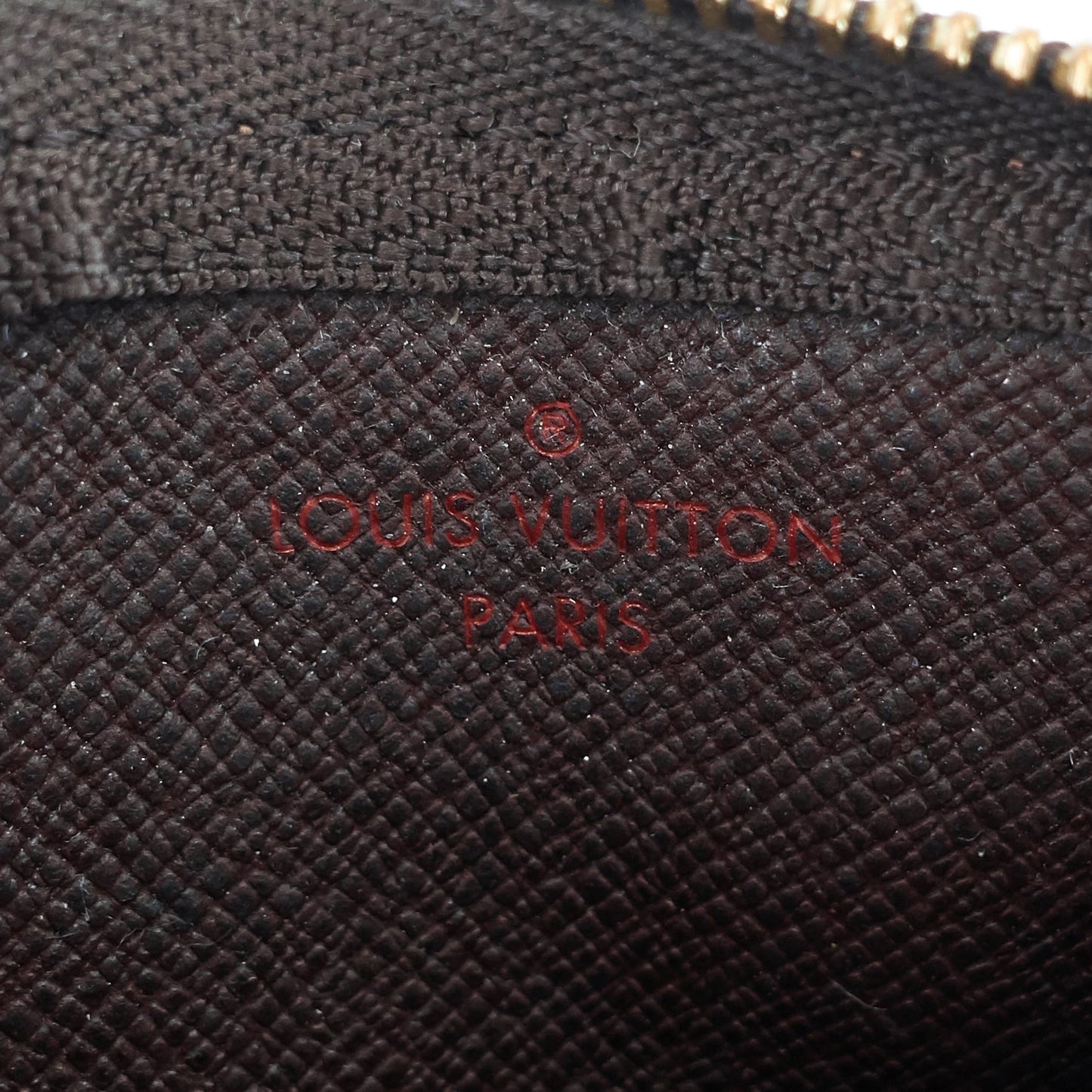 Louis Vuitto Pochette Cles Damier Ebene Key Pouch