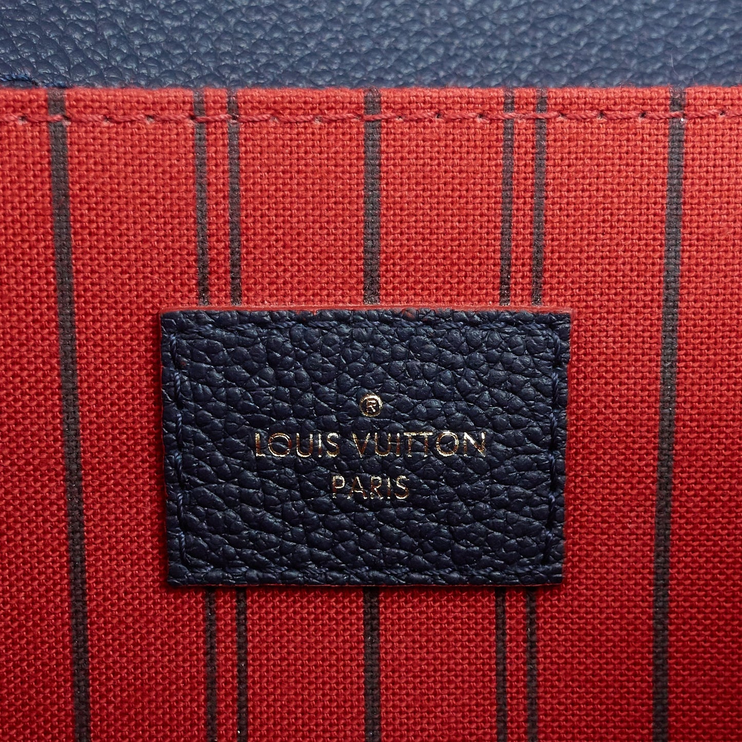 Louis Vuitto Pochette Metis MM Monogram Empreinte Leather Bag