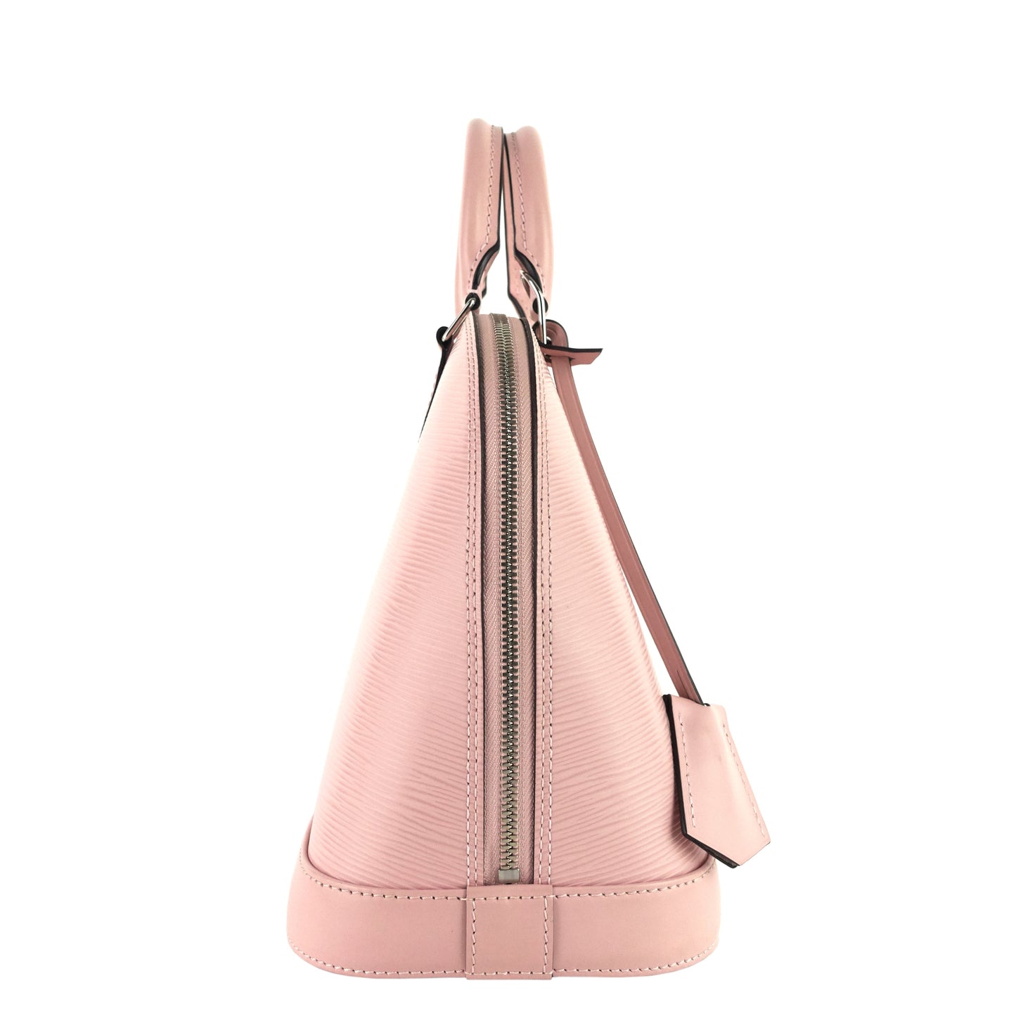 Louis Vuitto Alma PM Pink Epi Leather Bag with Charms