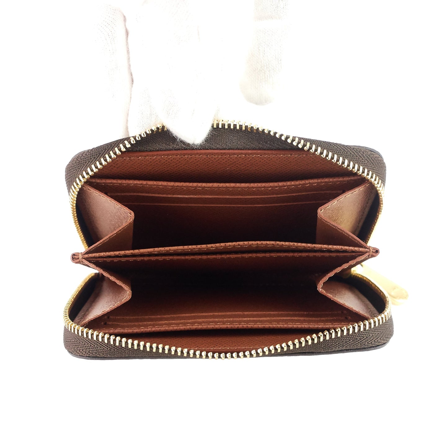 Louis Vuitto Zipped Coin Monogram Canvas Wallet