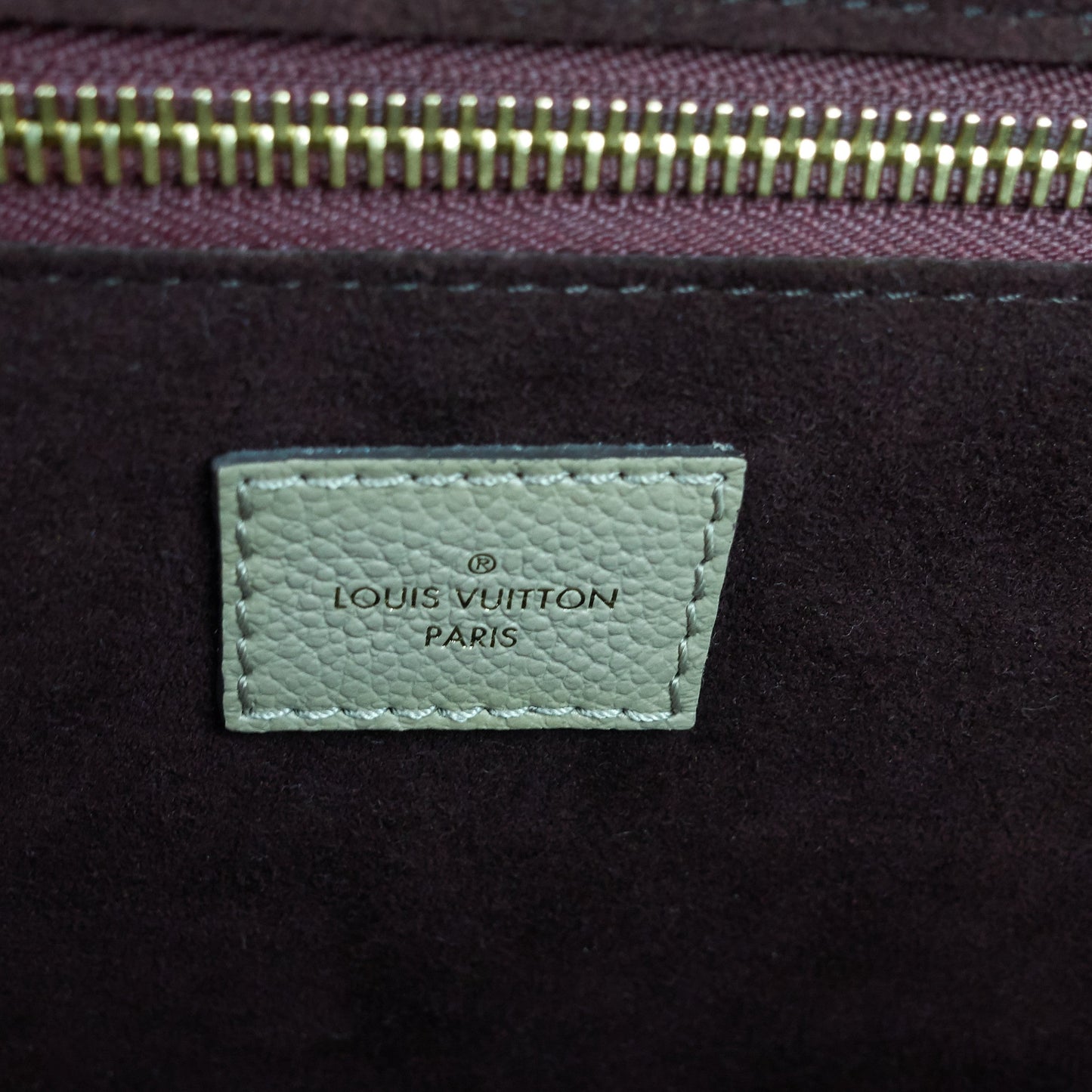 Louis Vuitto Neverfull MM Monogram Empreinte Leather Giant Bag with Pouch